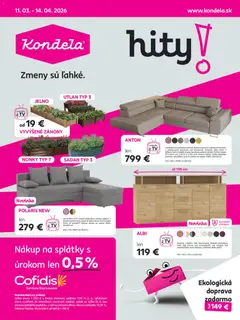 Kondela leták platný od 11.03.2026