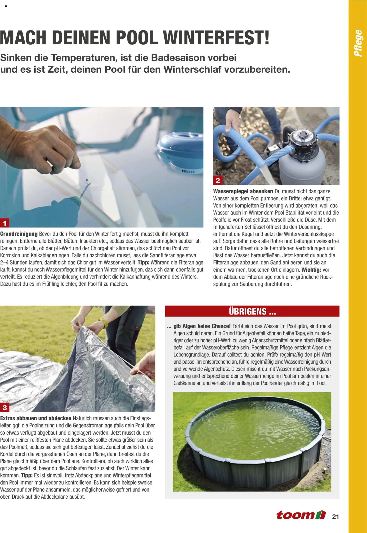 Toom Baumarkt Pool selber bauen – gültig ab 01.01.2026 | Seite: 21 | Produkte: Spülung, Wasser