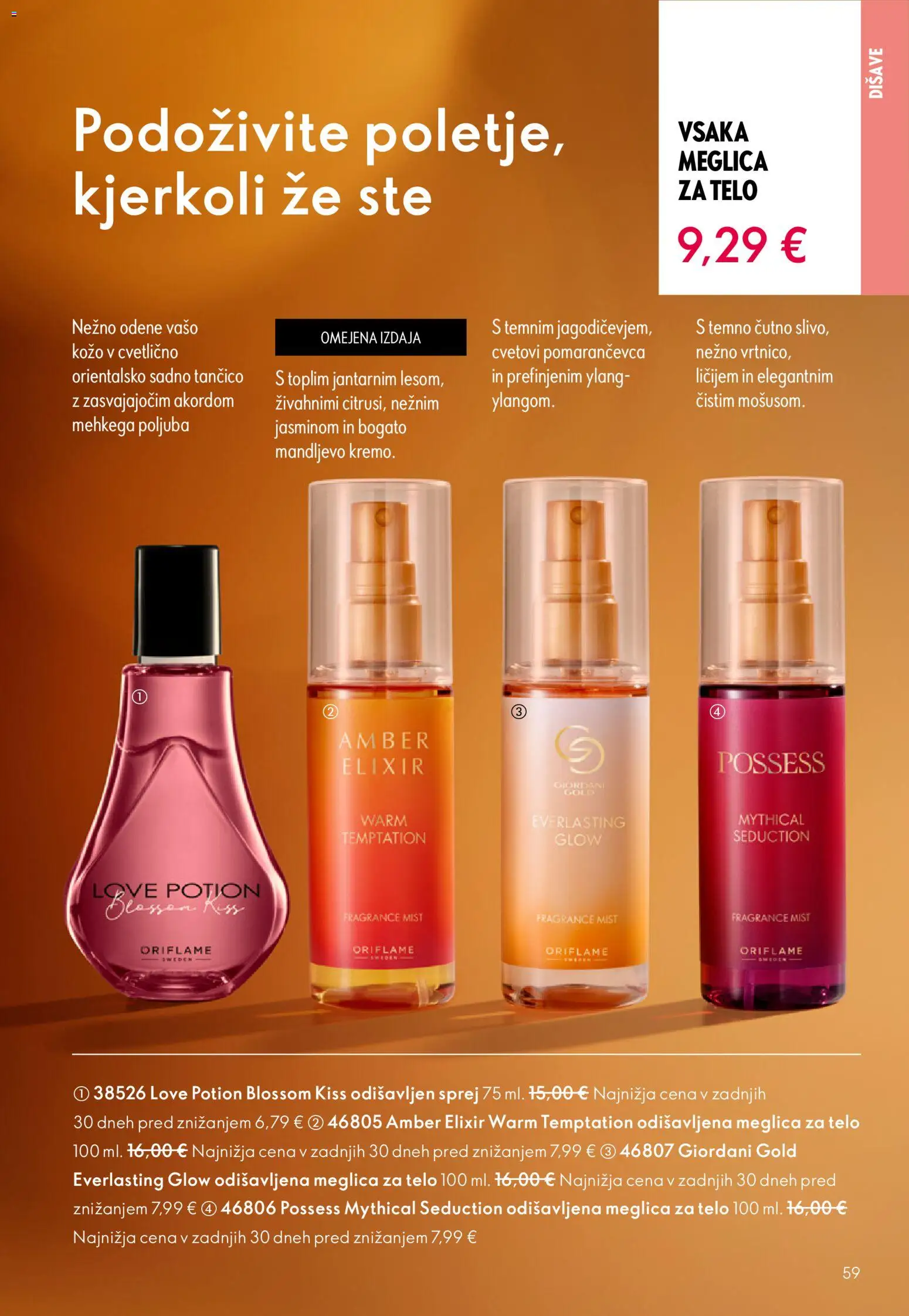 Novi Oriflame katalog ponudbe – veljaven od 19.11.2025 | Stran: 59