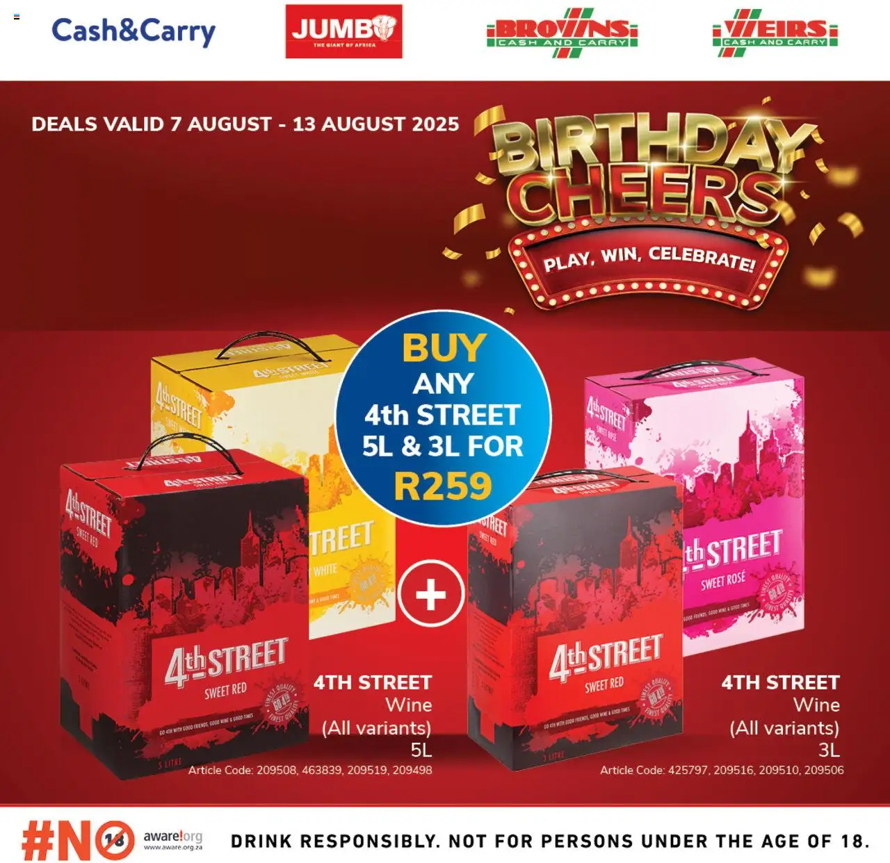 Jumbo Liquor Specials 2 │ valid from 07.08.2025 | Page: 1 | Products: Wine