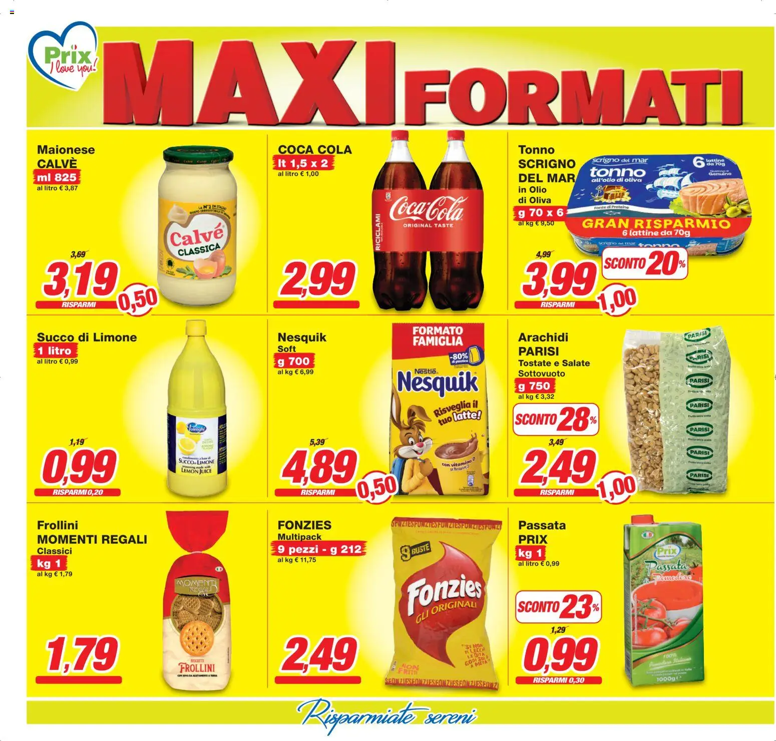 Volantino Prix del 13.02.2026 | Pagina: 4 | Prodotti: Succo, Pomodoro, Limone, Tonno