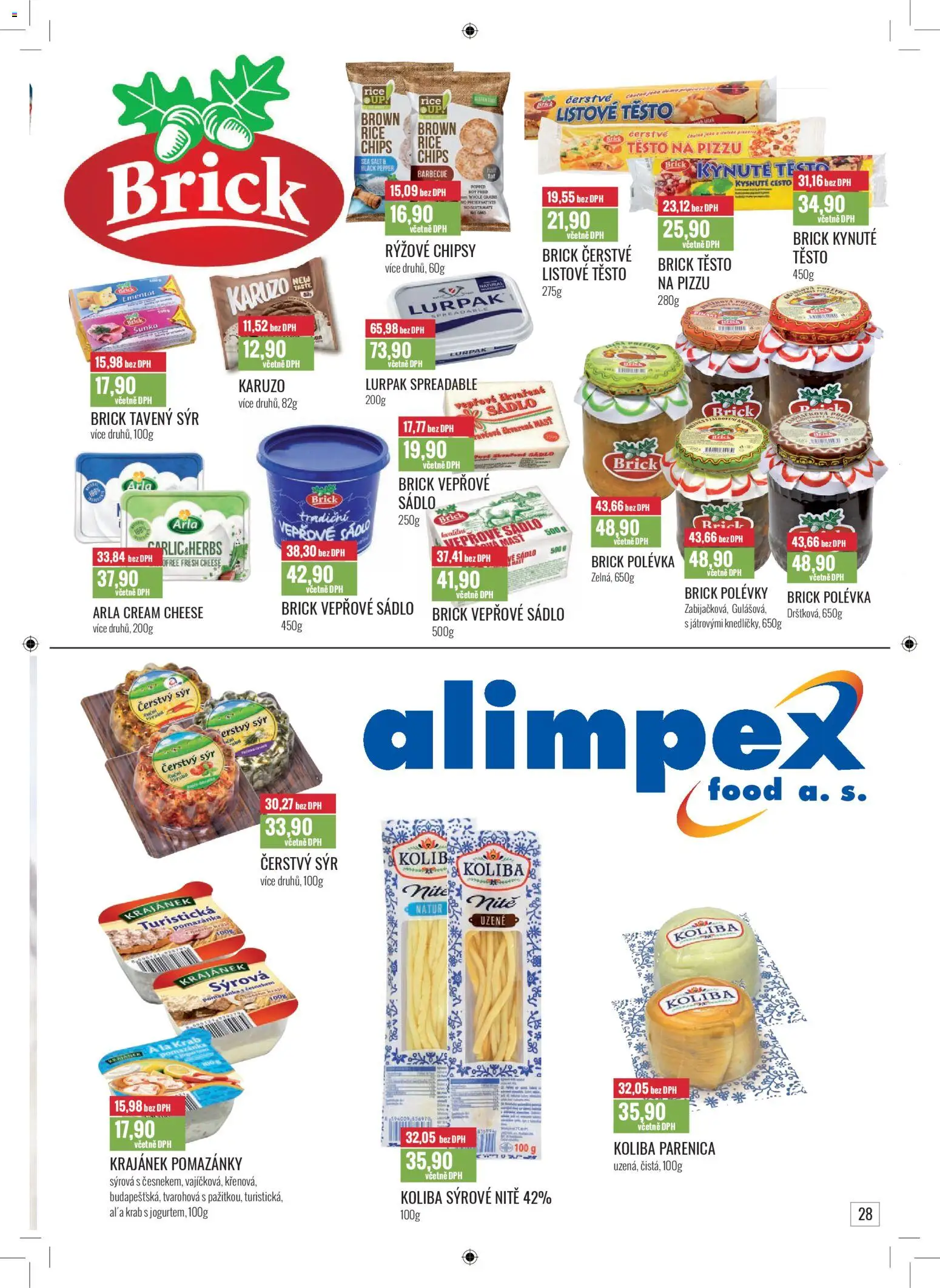Ratio leták od 01.11.2025 | Strana: 29 | Produkty: Pomazánka, Rýžové chipsy, Těsto, Čerstvý sýr