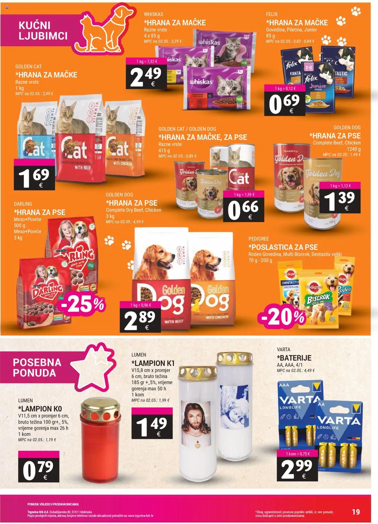 Trgovina Krk katalog | vrijedi od 16.08.2025 | Stranica: 19 | Proizvodi: Whiskas, Fanta