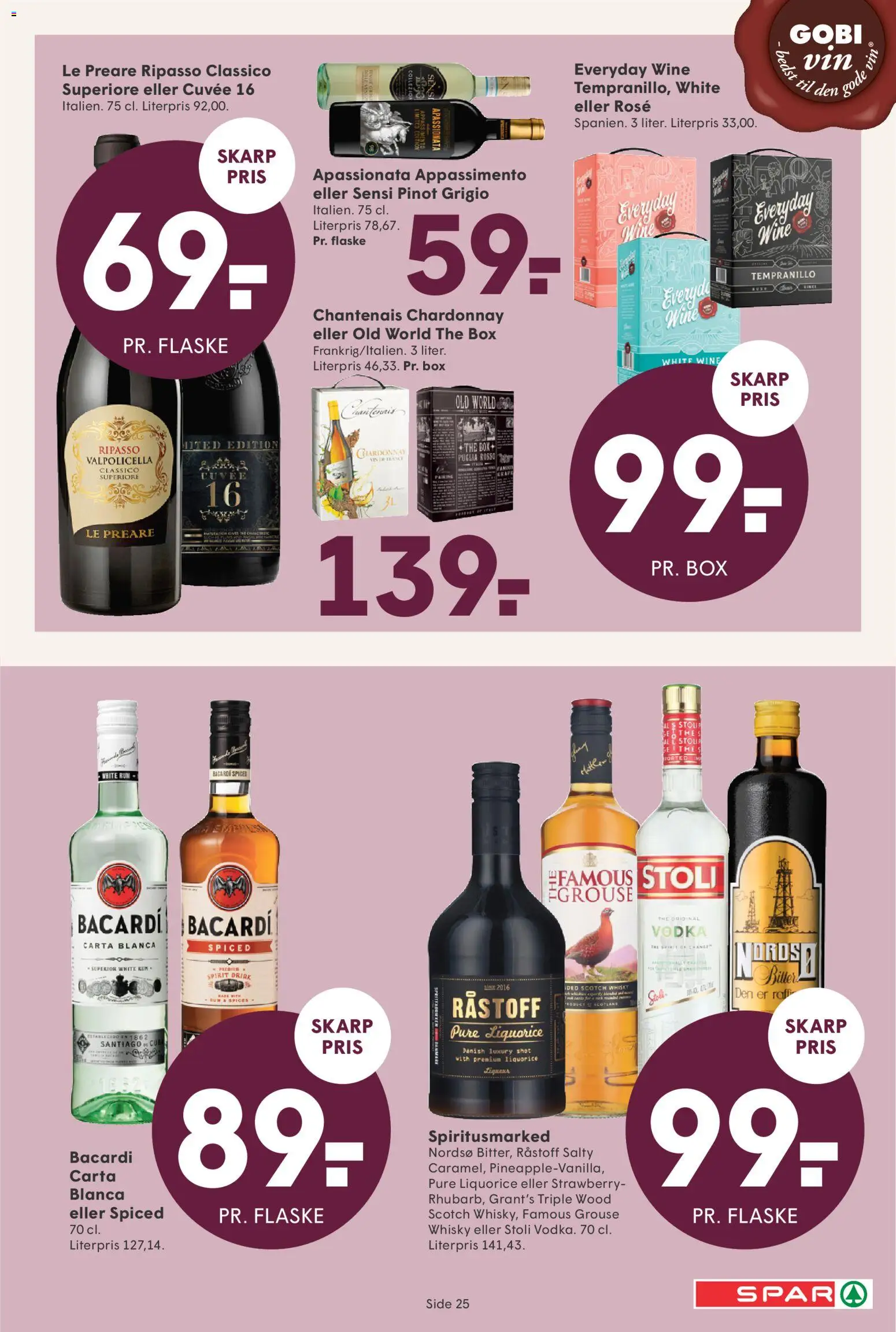 Spar tilbudsavis – gyldig fra 05.12.2025 | Side: 29 | Produkter: Vin, Vodka, Whisky