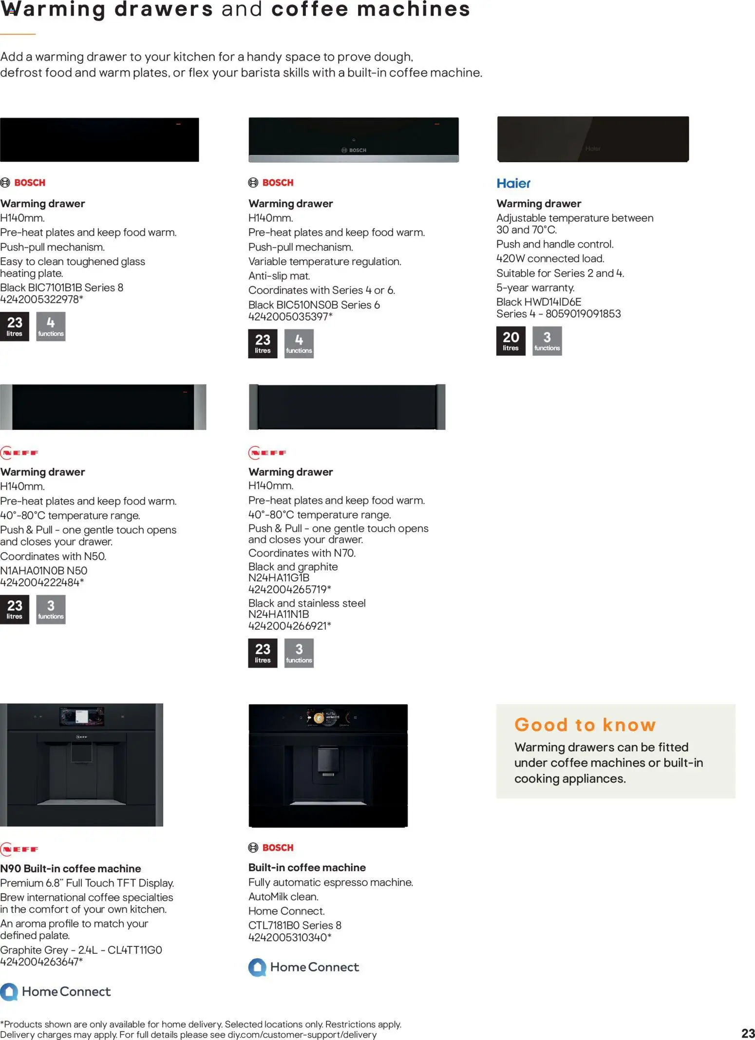 {H1} | Page: 23 | Products: Handle, Kitchen, Coffee machine, Csuszatészta