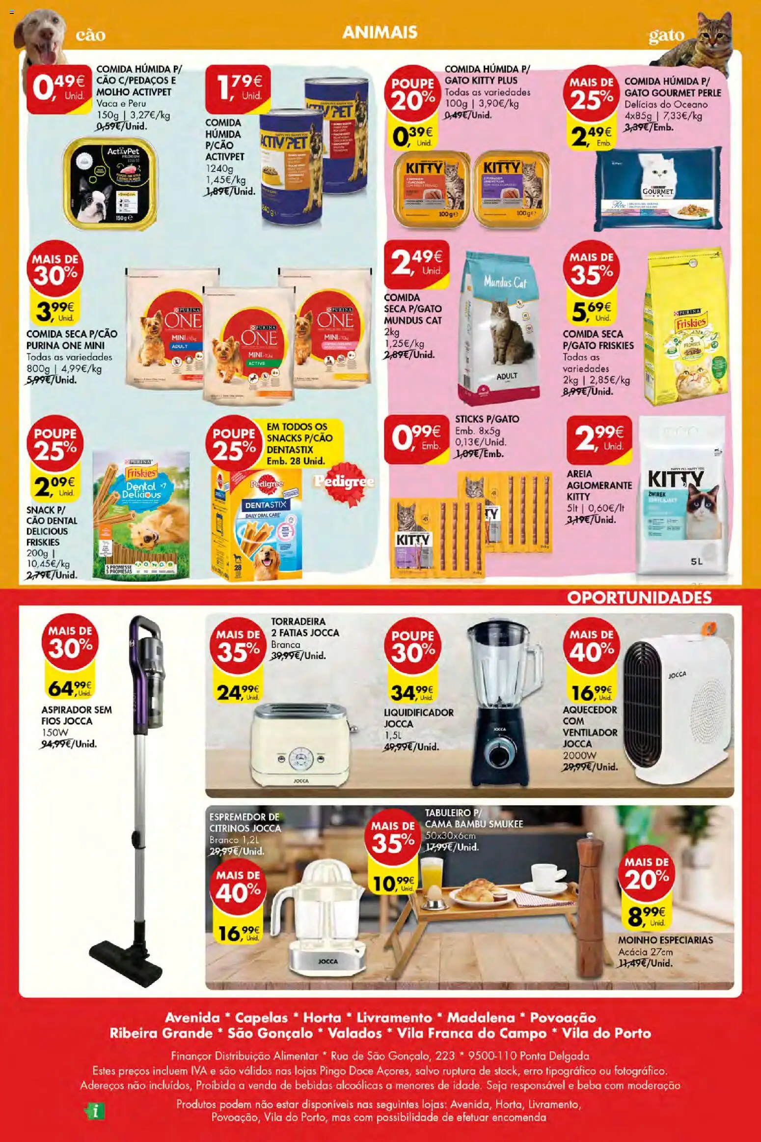 Pingo Doce Poupe Esta Semana Açores │ válido de 23.10.2025 | Página: 28 | Produtos: Purina one, Aquecedor, Peru, Torradeira