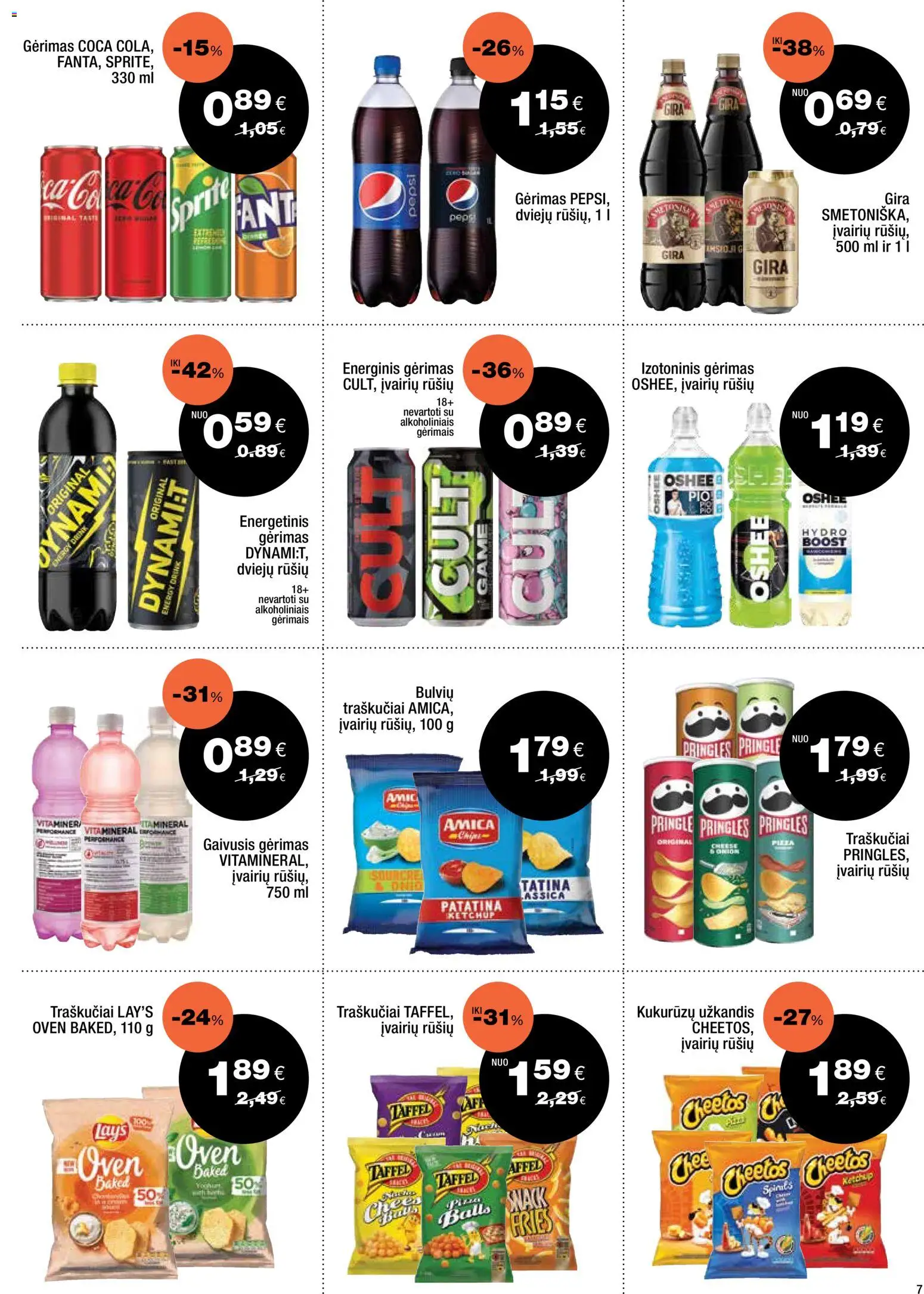 Express market akcijos nuo 16.11.2025 | Puslapis: 7 | Prekių: Energetinis gėrimas, Gaivusis gėrimas, Energinis gėrimas, Traškučiai