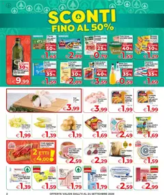 Volantino Despar del 11.09.2025 | Pagina: 2 | Prodotti: Salame, Riso, Patate, Olio