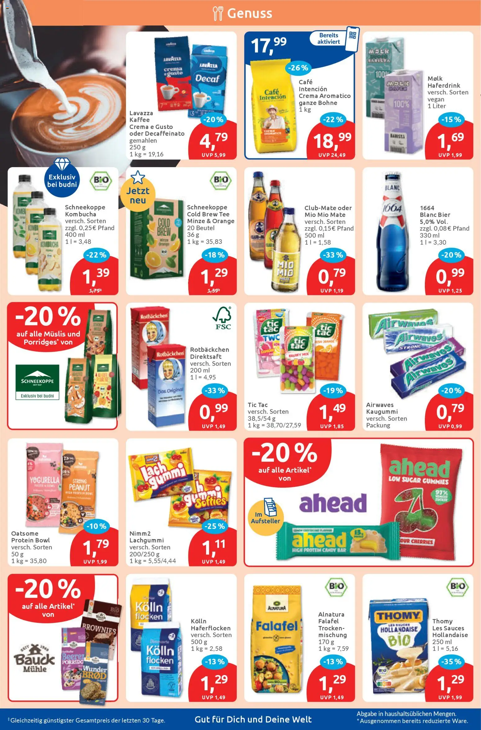 Budni Prospekt 	 – gültig ab 27.04.2026 | Seite: 6 | Produkte: Mühle, Kaffee, Bier, Mio mio mate