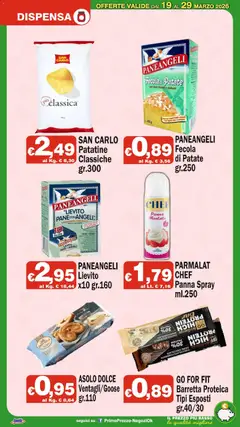Anteprima del volantino Primo Prezzo volantino valido a partire dal 19.03.2026 | Pagina: 15 | Prodotti: Panna, Pasta, Forno, Fragranza