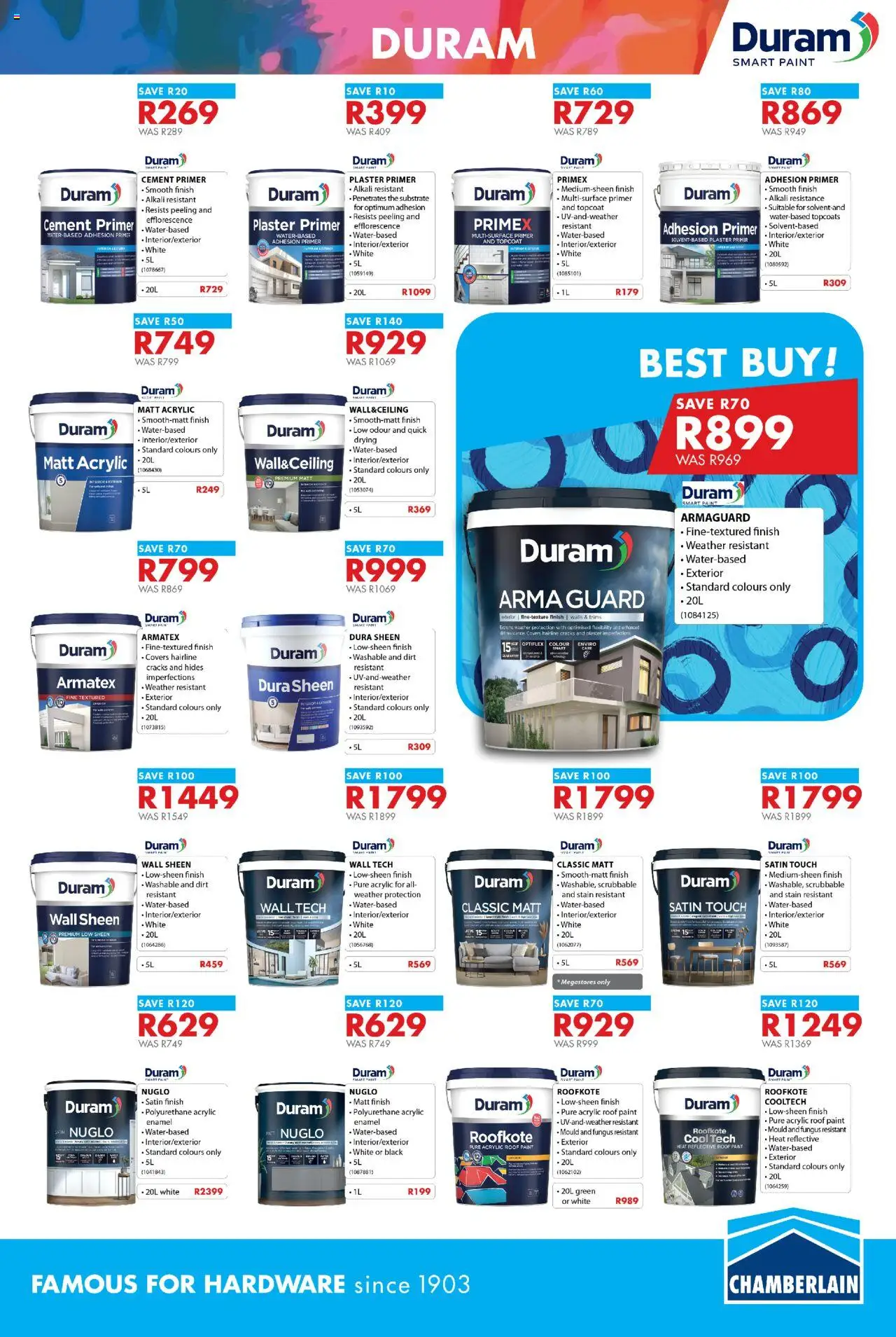 New Chamberlain catalogue – valid from 24.09.2025 | Page: 6 | Products: Primer, Paint, Plaster primer, Cement