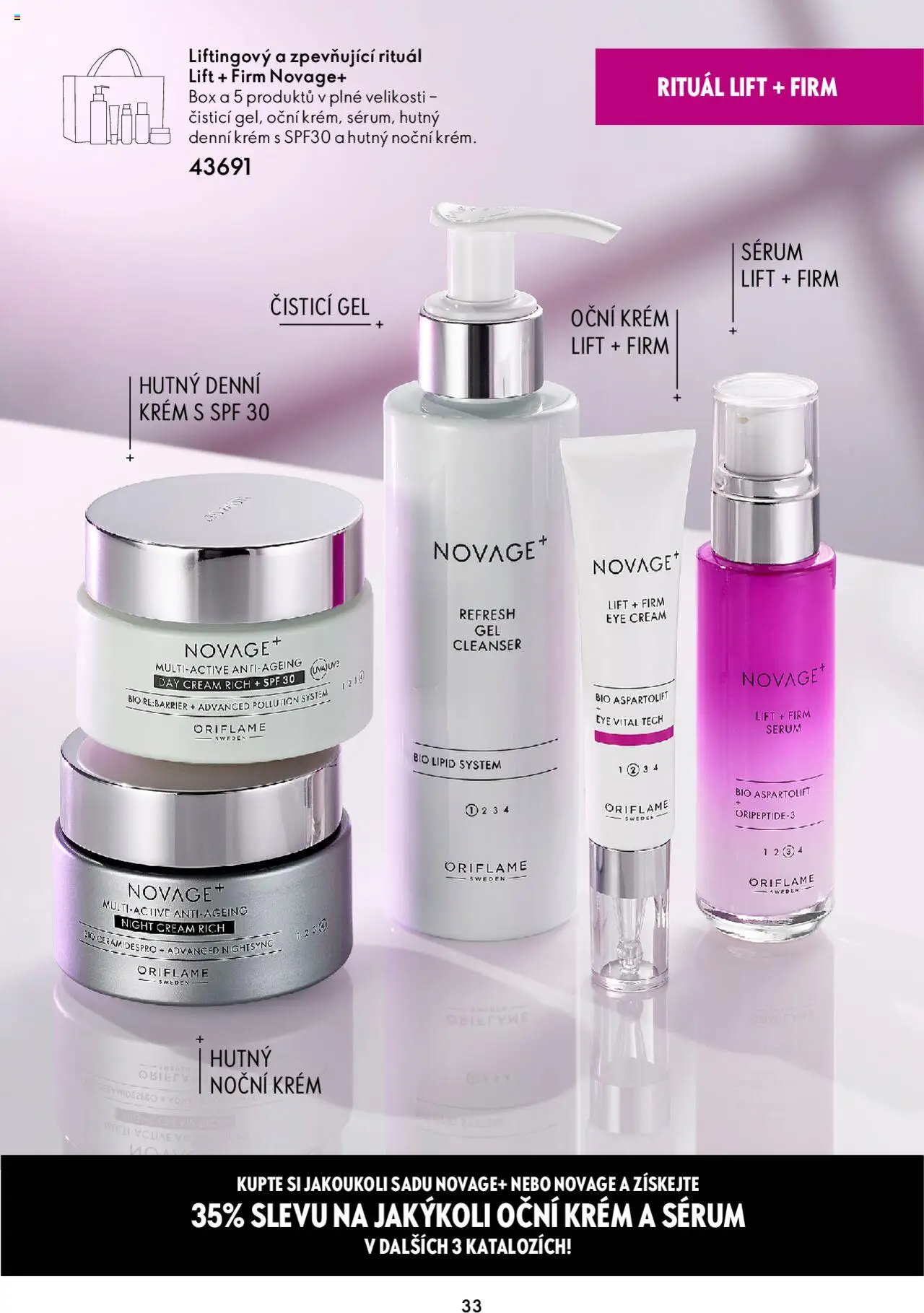 Oriflame katalog Novage+ od 23.04.2024 | Strana: 33 | Produkty: Krém