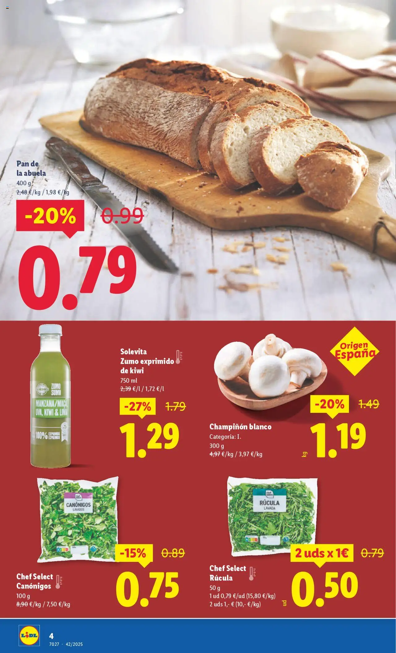 Lidl - Canarias │ válido desde el 10.10.2025 | Página: 4 | Productos: Lima, Pan, Kiwi, Ροζ πιπέρι