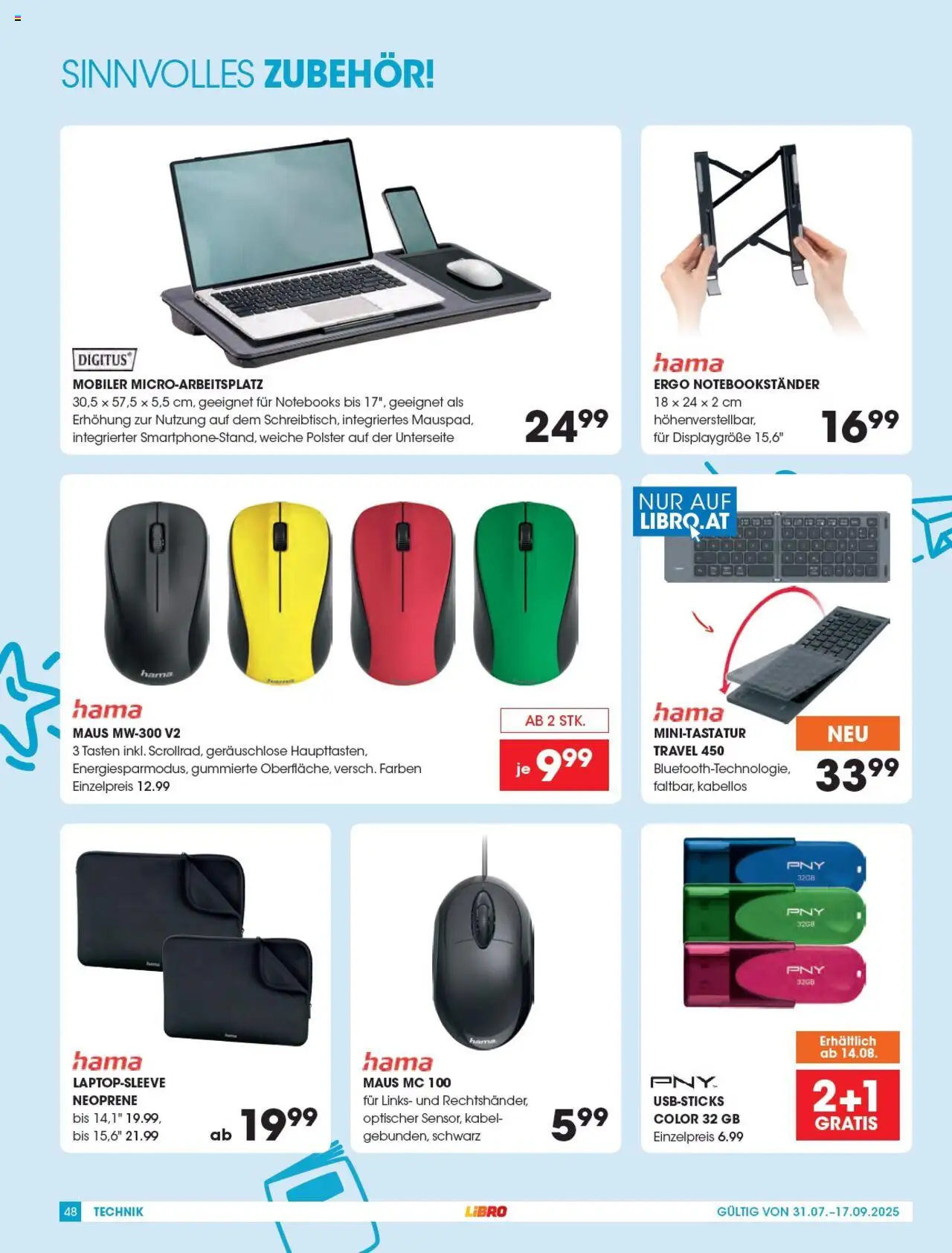 Libro Schulkatalog gültig ab 31.07.2025 | Seite: 48 | Produkte: Maus, Kabel