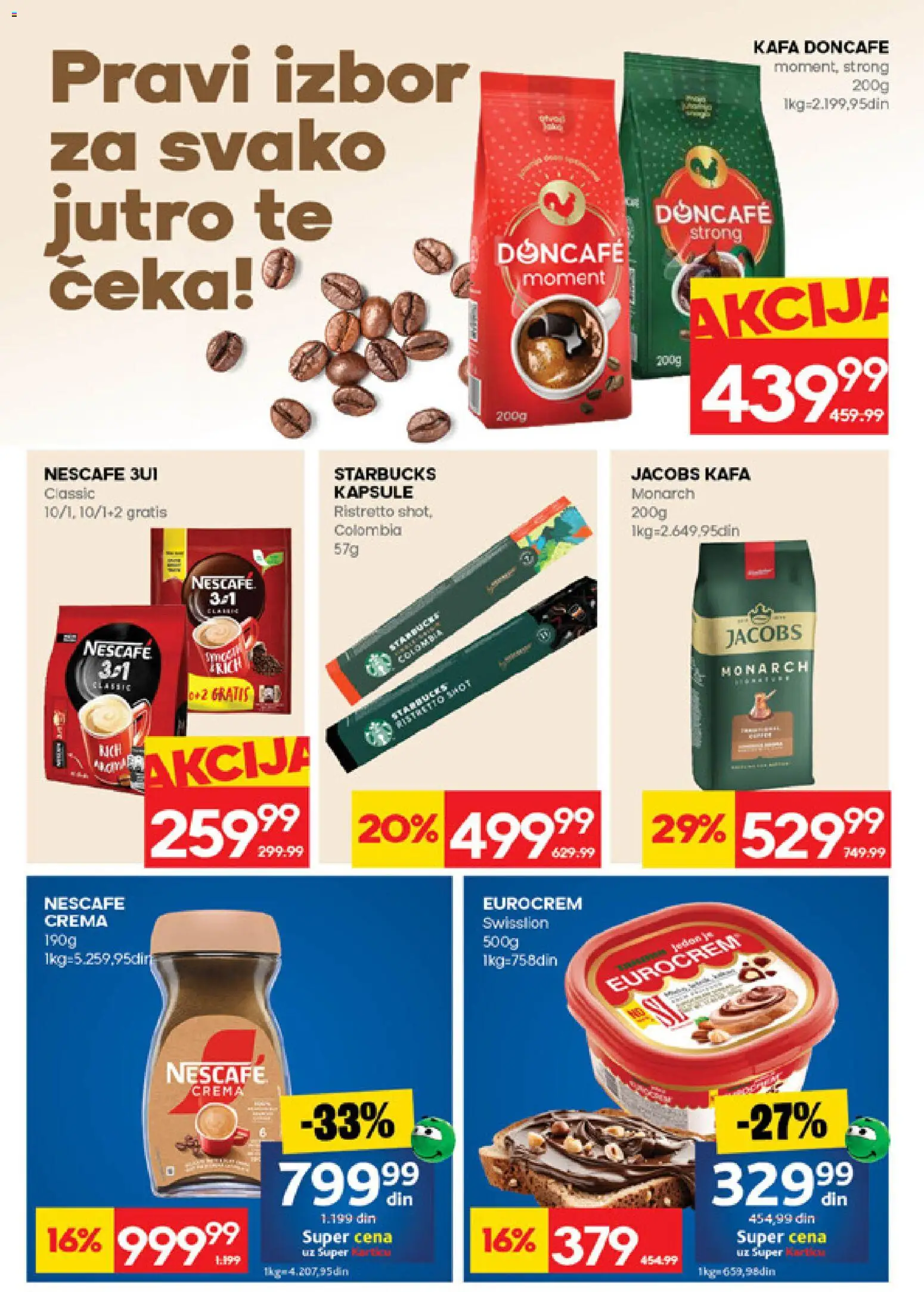 Roda katalog - važi od 26.03.2026 | Strana: 14 | Proizvode: Doncafe, Eurocrem, Kafa, Nescafé