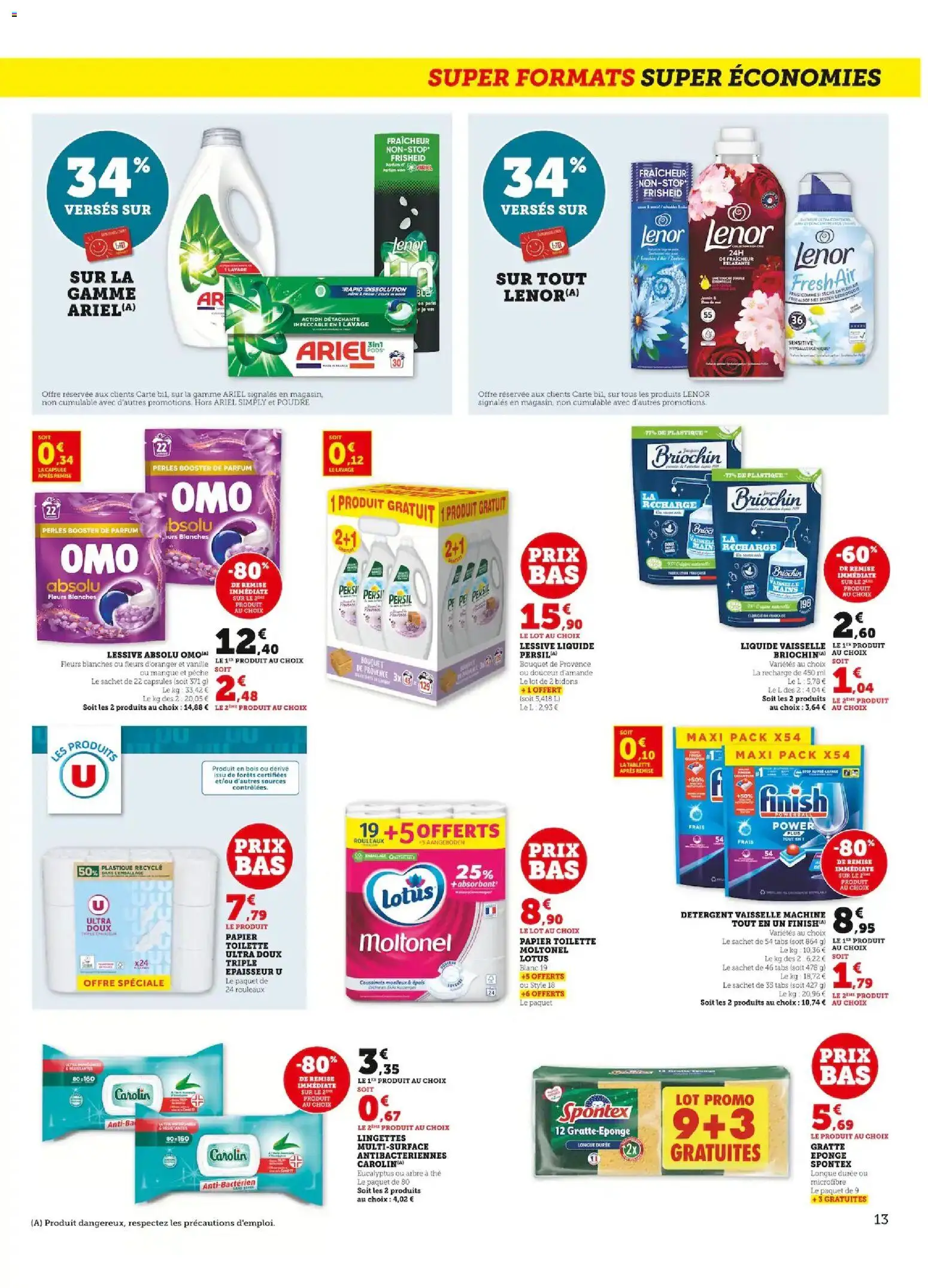 {H1} | Page: 13 | Produits: Papier toilette, Parfum, Détergent, Lessive