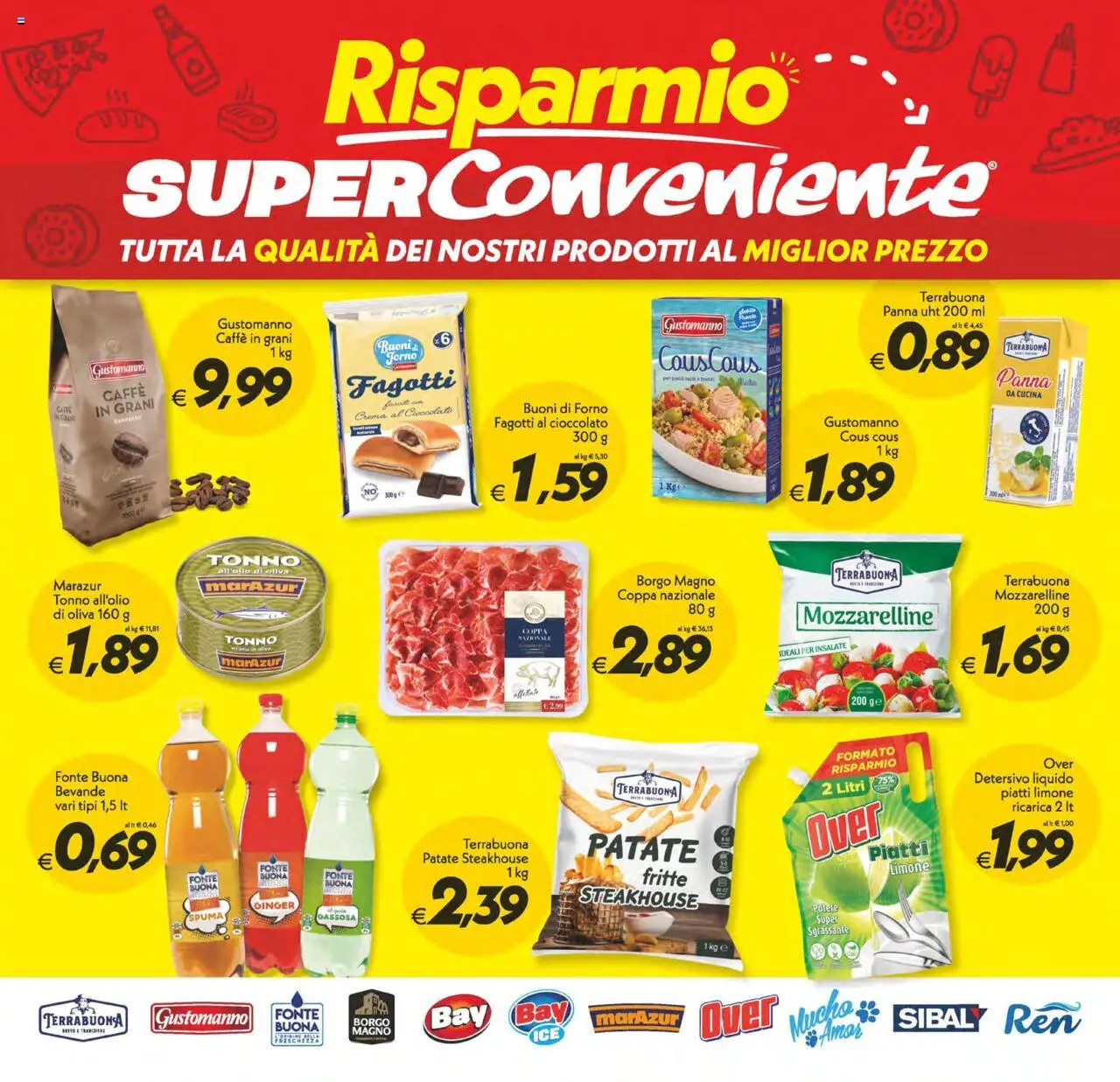 Volantino SuperConveniente del 24.07.2025 | Pagina: 13 | Prodotti: Caffè, Limone, Cous cous, Caffè in grani