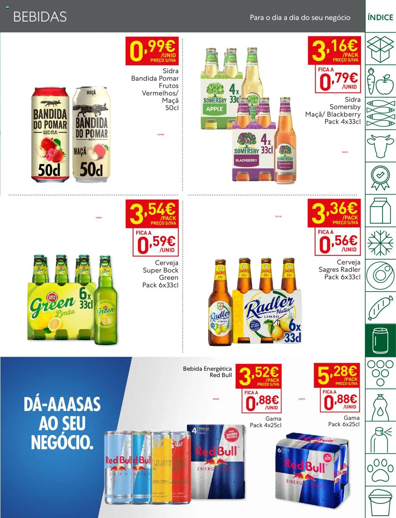Recheio folheto │ válido de 05.08.2025 | Página: 33 | Produtos: Super bock, Cerveja, Somersby, Bebida