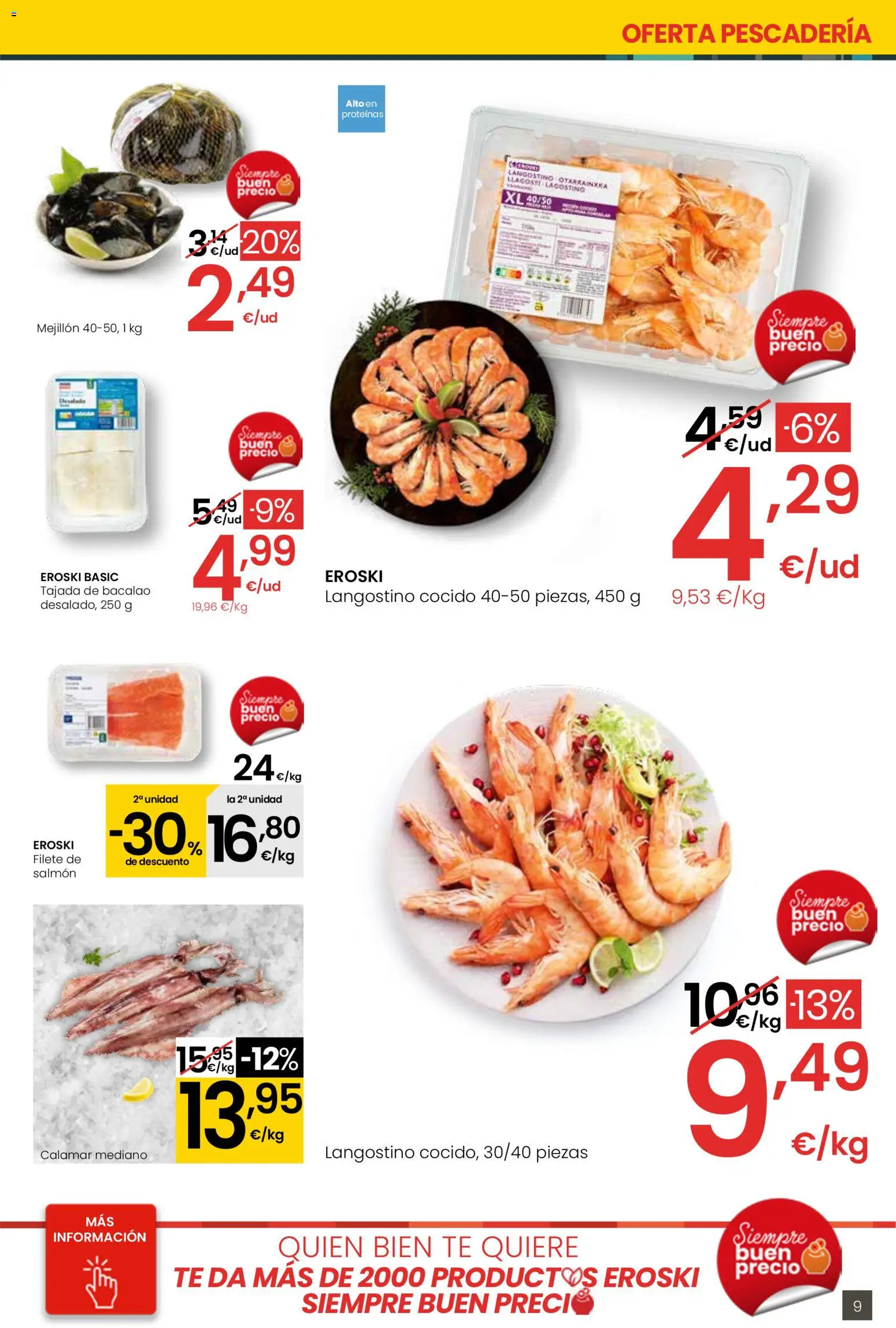 Eroski - Más de 2000 productos siempre a buen precio │ válido desde el 15.01.2026 | Página: 9 | Productos: Té, Filete, Langostino