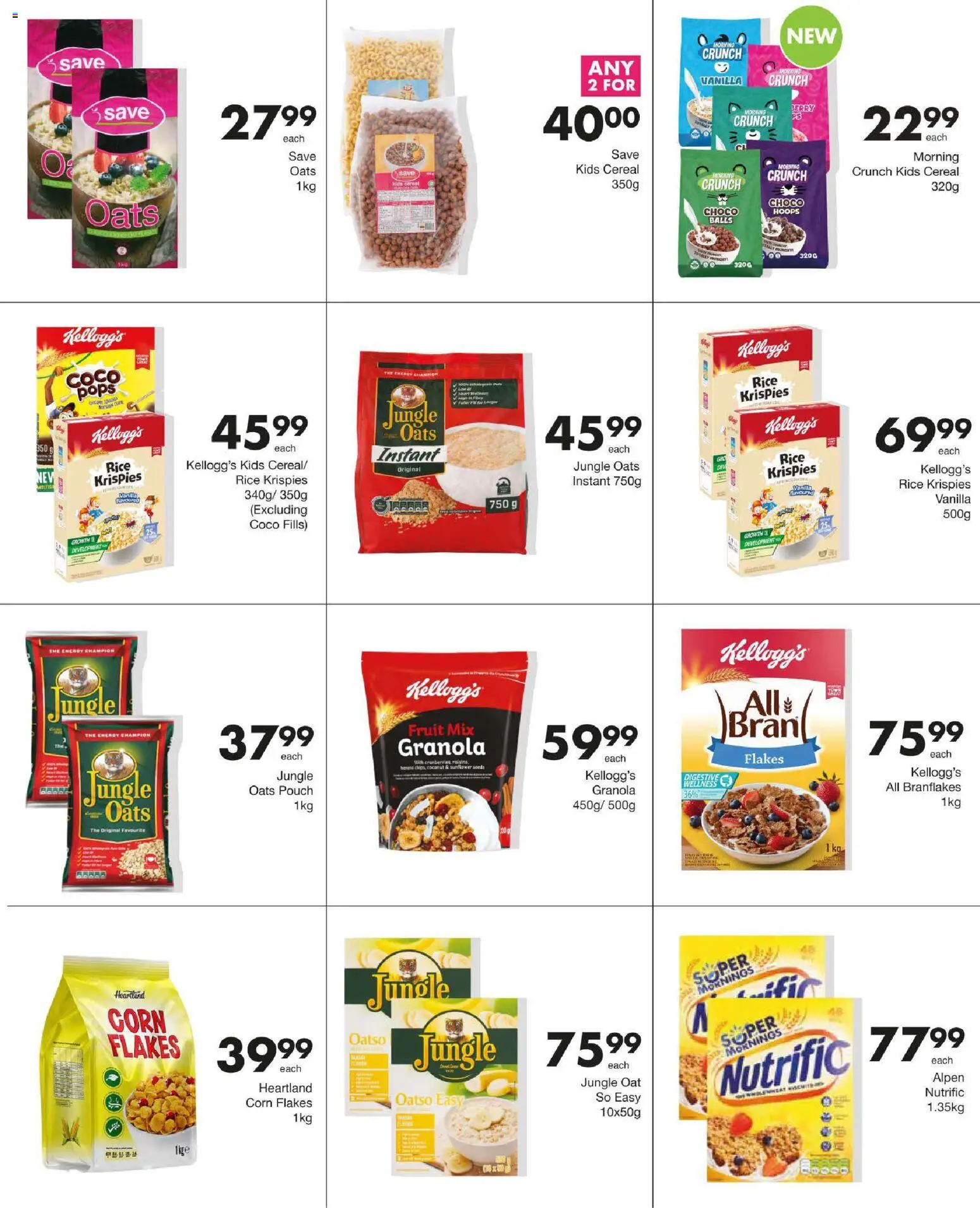 New Save catalogue – valid from 12.02.2026 | Page: 35 | Products: Corn, Oats, Rice, Flakes