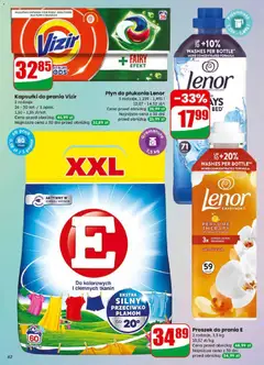 Pogląd oferty "Dino gazetka" - ważna od 11.03.2026 | Strona: 62 | Produkty: Kapsułki do prania Vizir, Płyn do płukania Lenor, Fairy, Proszek do prania