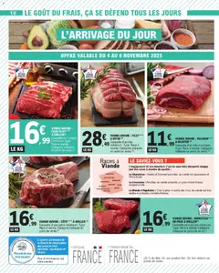 E.Leclerc - Prévisualisation de VIANDE BOVINE: FILET*** A ROTIR (1), Caissette d'un kilo minimum. Type: Race à viande. Catégorie indiquée en point de vente. (3) valide à partir de 04.11.2025 | Page: 10 | Produits: Viande, Rumsteck, Viande bovine