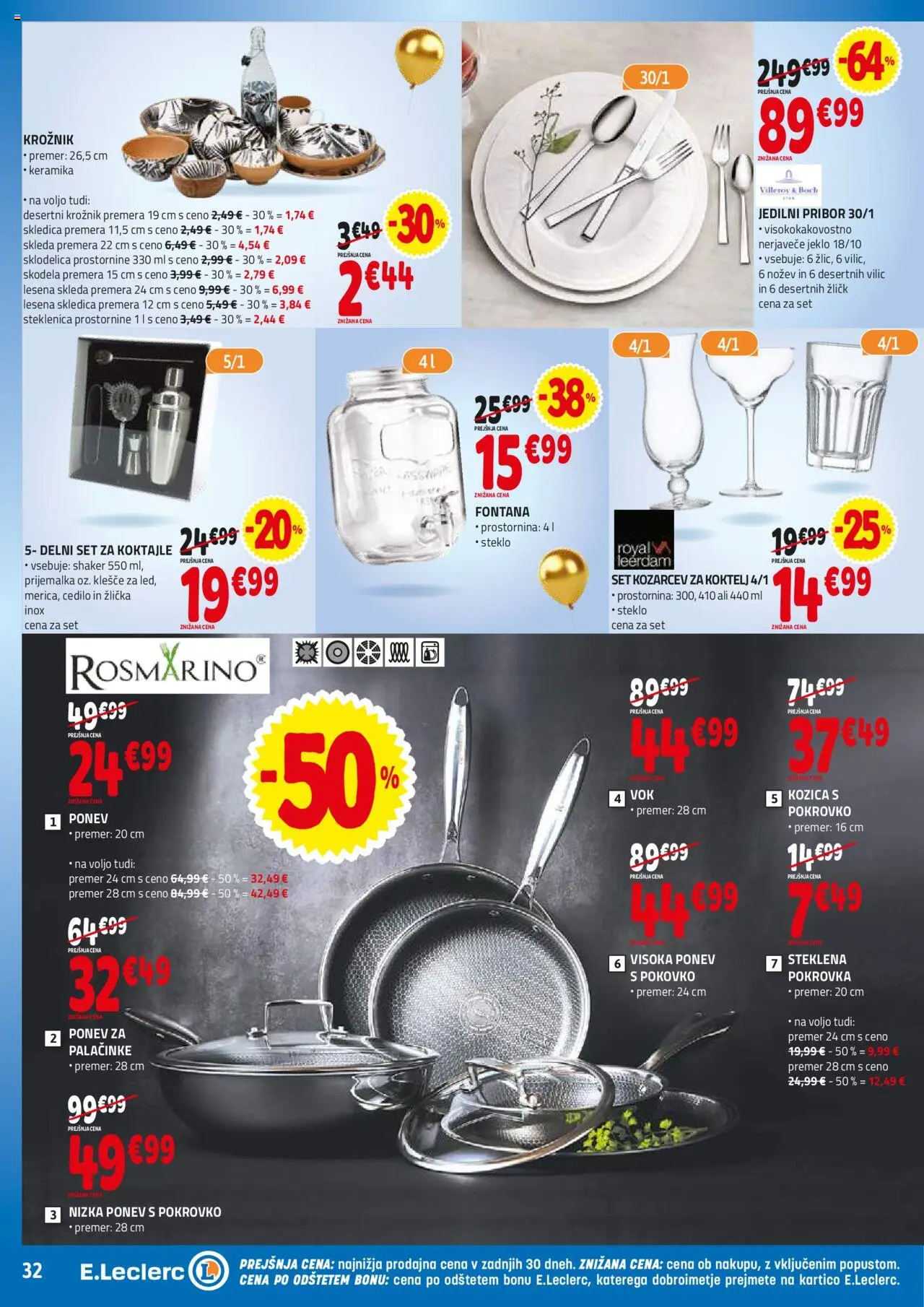 E.leclerc katalog │ velja od 18.06.2025 | Stran: 32 | Izdelki: Steklenica, Pribor, Palačinke