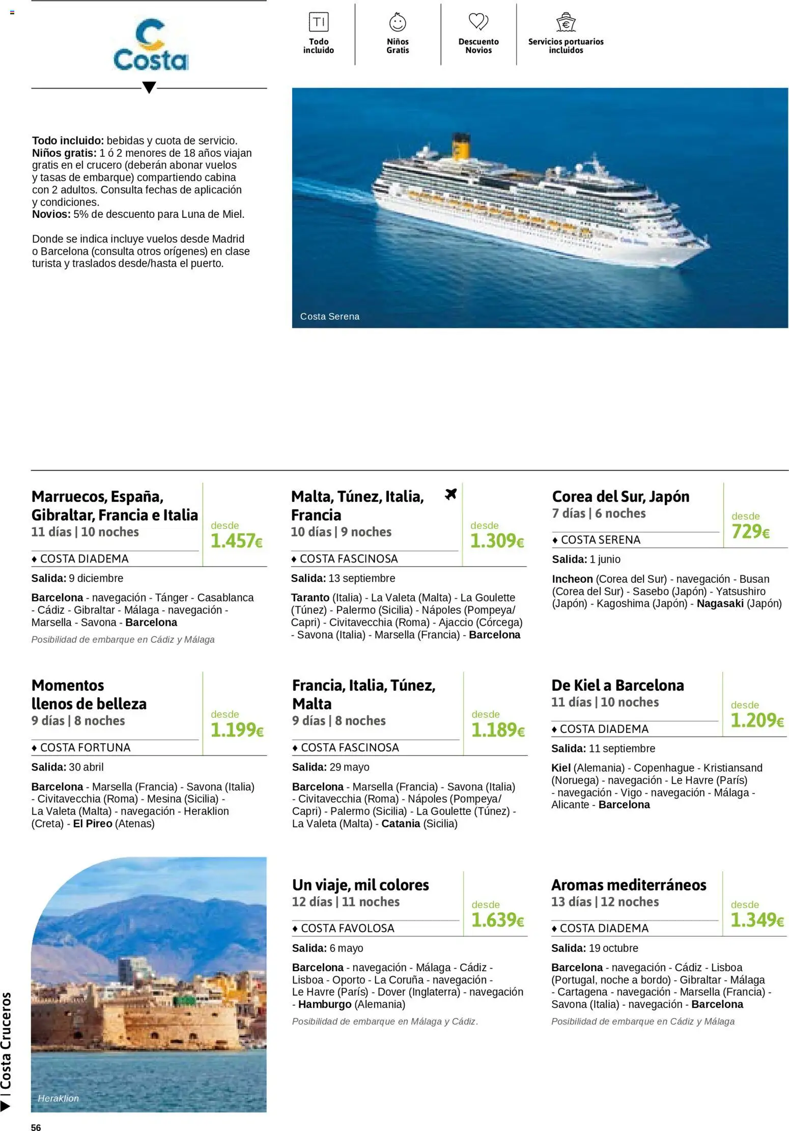 Viajes El Corte Inglés Semana del Crucero │ válido desde el 07.01.2026 | Página: 57 | Productos: Navegación