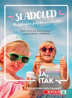 Spar katalog sladoleti - pregled letaka veljavnega od 14.04.2025