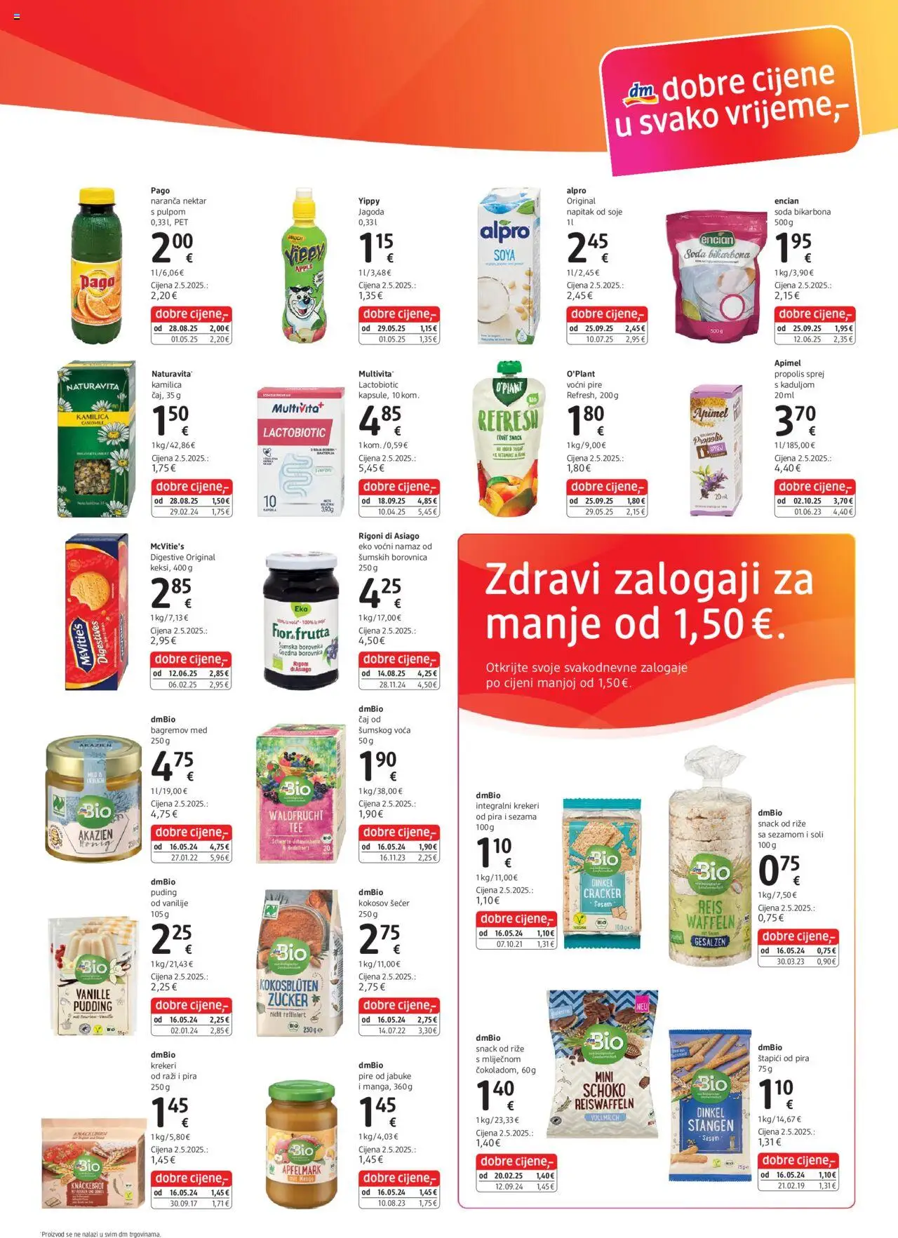 DM katalog | vrijedi od 01.10.2025 | Stranica: 5 | Proizvodi: Med, Jabuke, Šećer, Namaz