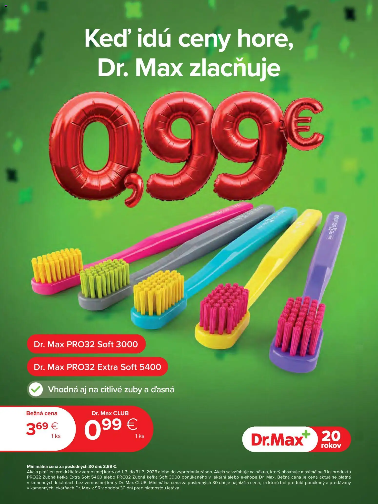 Nové Dr. Max akcie – leták je platný od 01.03.2026 | Strana: 16 | Produkty: Zubná kefka