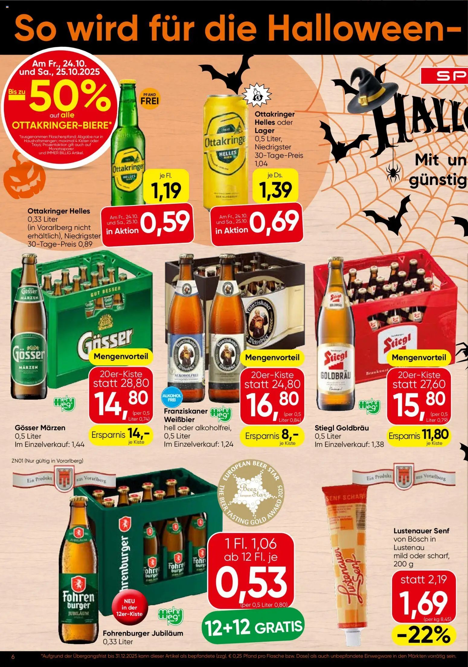 Spar Flugblatt - Vorarlberg gültig ab 23.10.2025 | Seite: 6