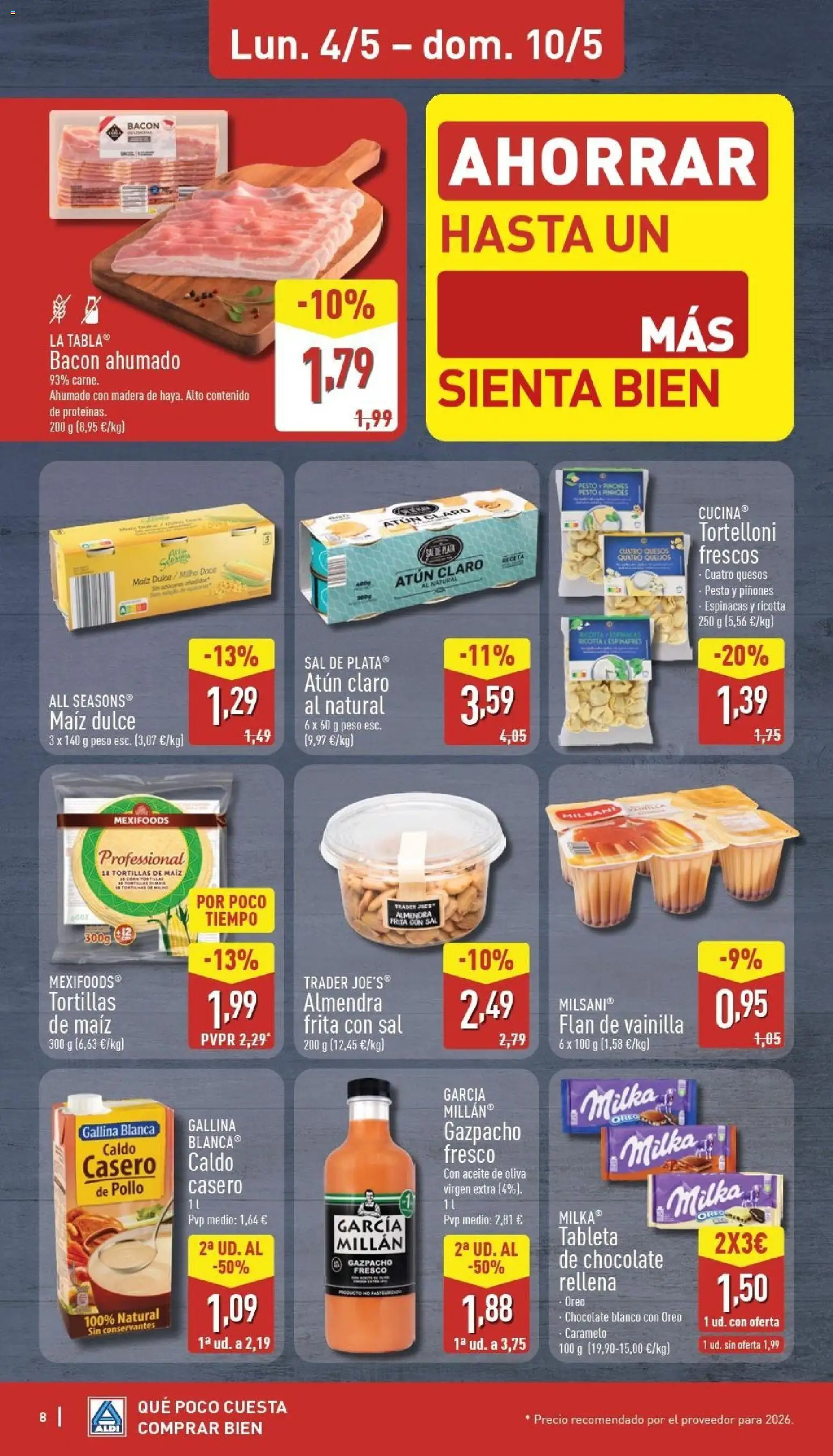 Aldi folleto Baleares │ válido desde el 04.05.2026 | Página: 8 | Productos: Πορσελάνη, Aceite de oliva virgen extra, Gazpacho, Peso