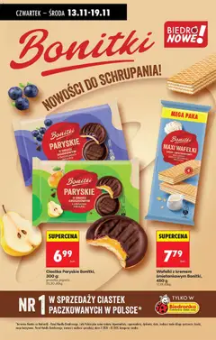 Pogląd oferty "Ciastka Paryskie Bonitki, Ciastka Paryskie Bonitki, 300 g: gruszka, jagoda" - ważna od 13.11.2025 | Strona: 55
