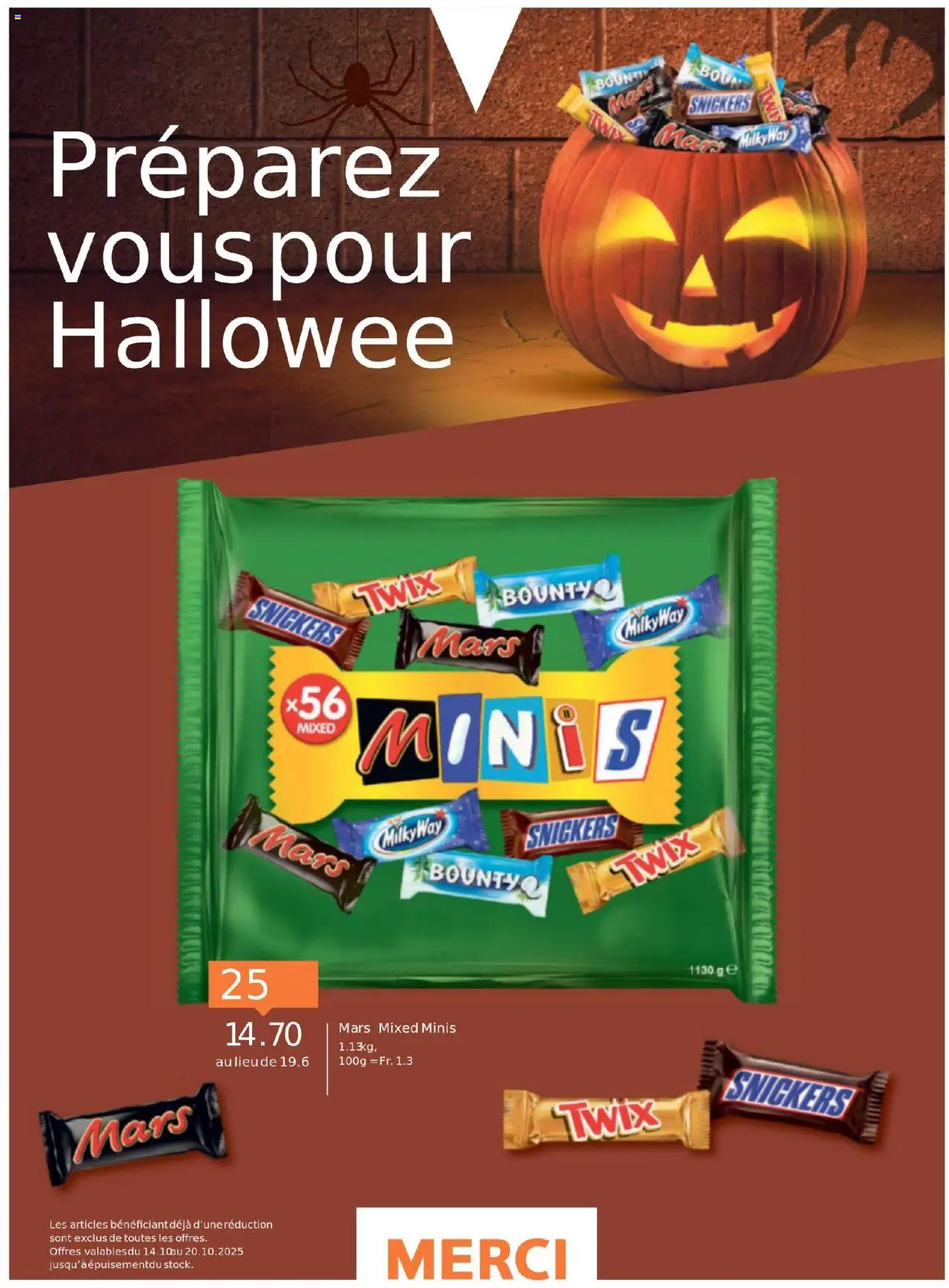 Migros Magazin FR – gültig ab 13.10.2025 | Seite: 2 | Produkte: Snickers, Mars, Twix