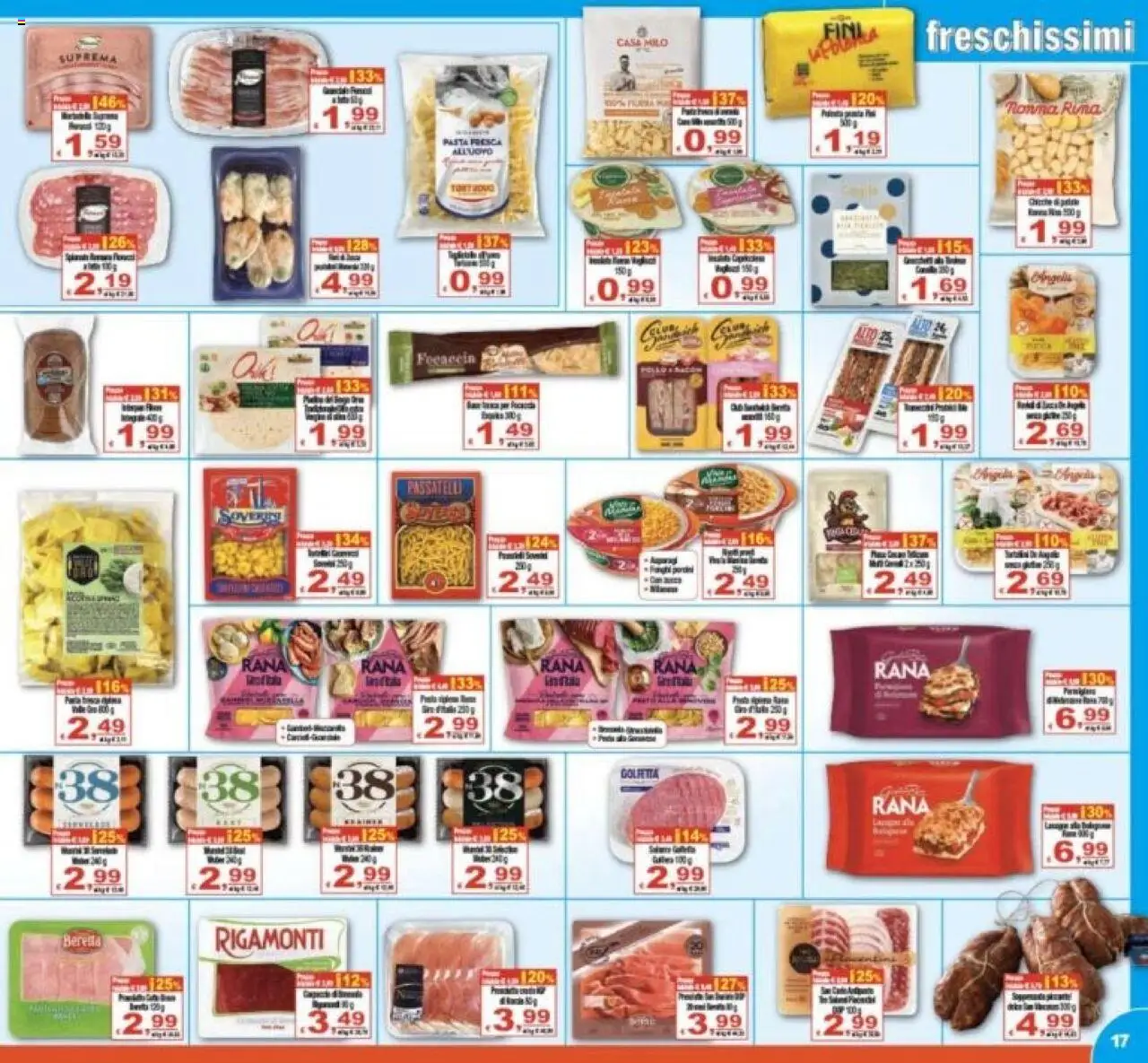 Volantino CTS del 26.10.2025 | Pagina: 17 | Prodotti: Focaccia, Pasta, Asparagi