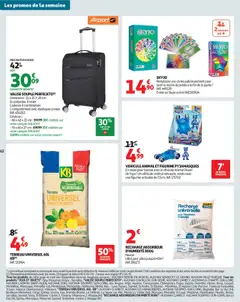 Auchan - Prévisualisation de Auchan - Les Halles d'automne : les prix bas, c'est toujours de saison valide à partir de 30.09.2025 | Page: 62 | Produits: Terreau Universel, Absorbeur d'humidité, Élastiques, Valise