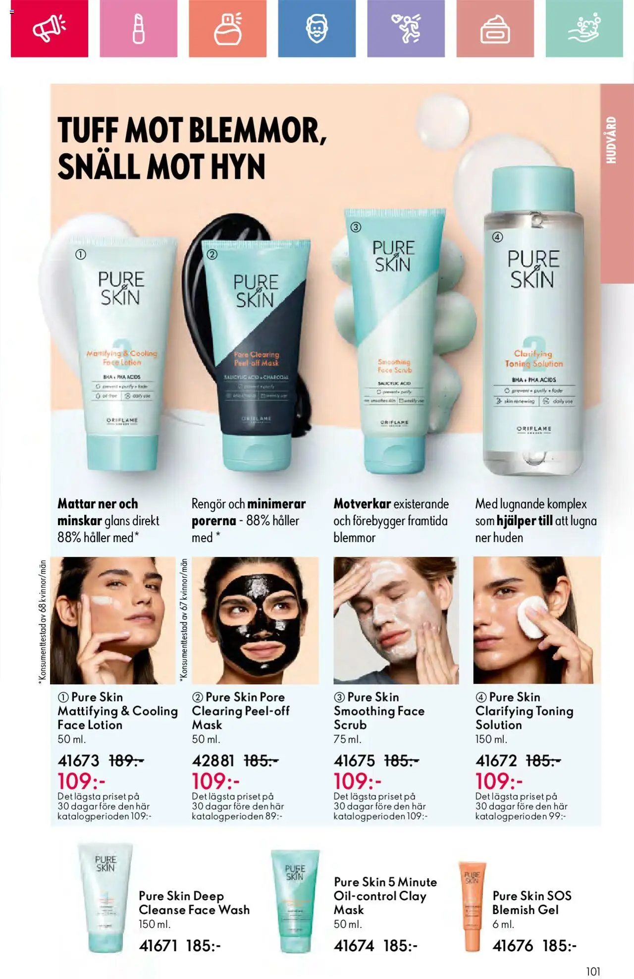 Oriflame reklamblad aktuell från 03.08.2025 | Sida: 101 | Produkter: Toning, Mask