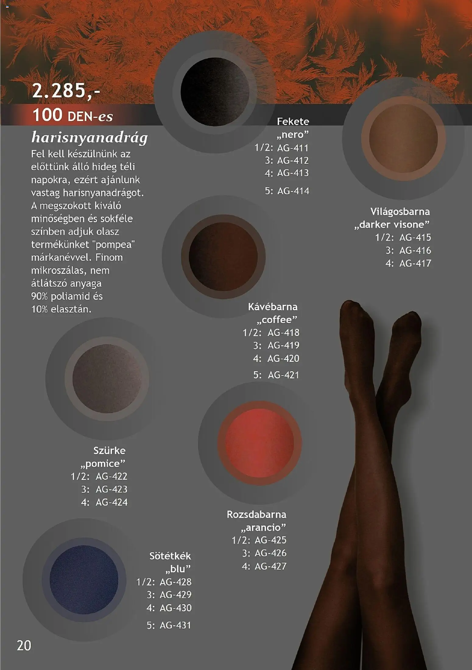 Betly akciós ujság - amely érvényes a következő dátumtól: 07.11.2025 | Oldal: 20 | Termékek: Harisnyanadrág