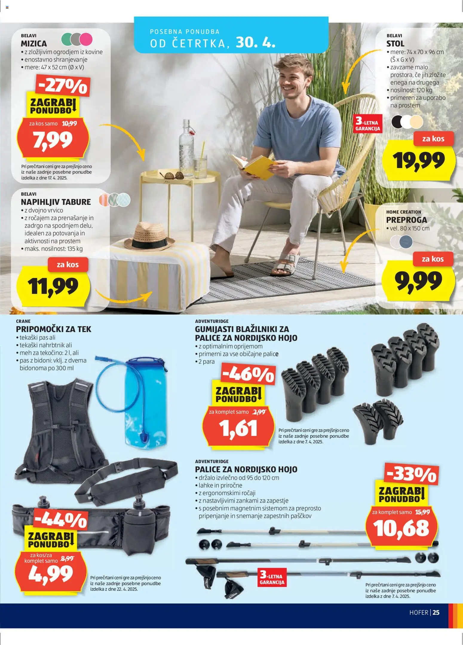 Hofer SI katalog | vrijedi od 22.04.2026 | Stranica: 25 | Proizvodi: Stol, Tabure