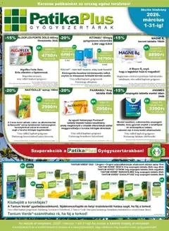 PatikaPlus akciós újság - amely érvényes a következő dátumtól: 01.01.2026