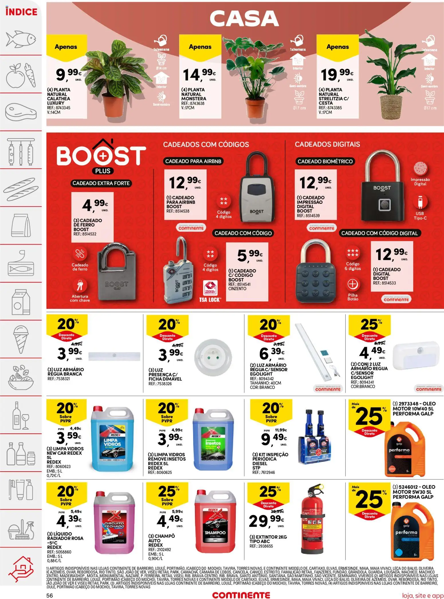 Continente folheto │ válido de 10.03.2026 | Página: 56 | Produtos: Limpa vidros, Radiador, Cesta, Óleo