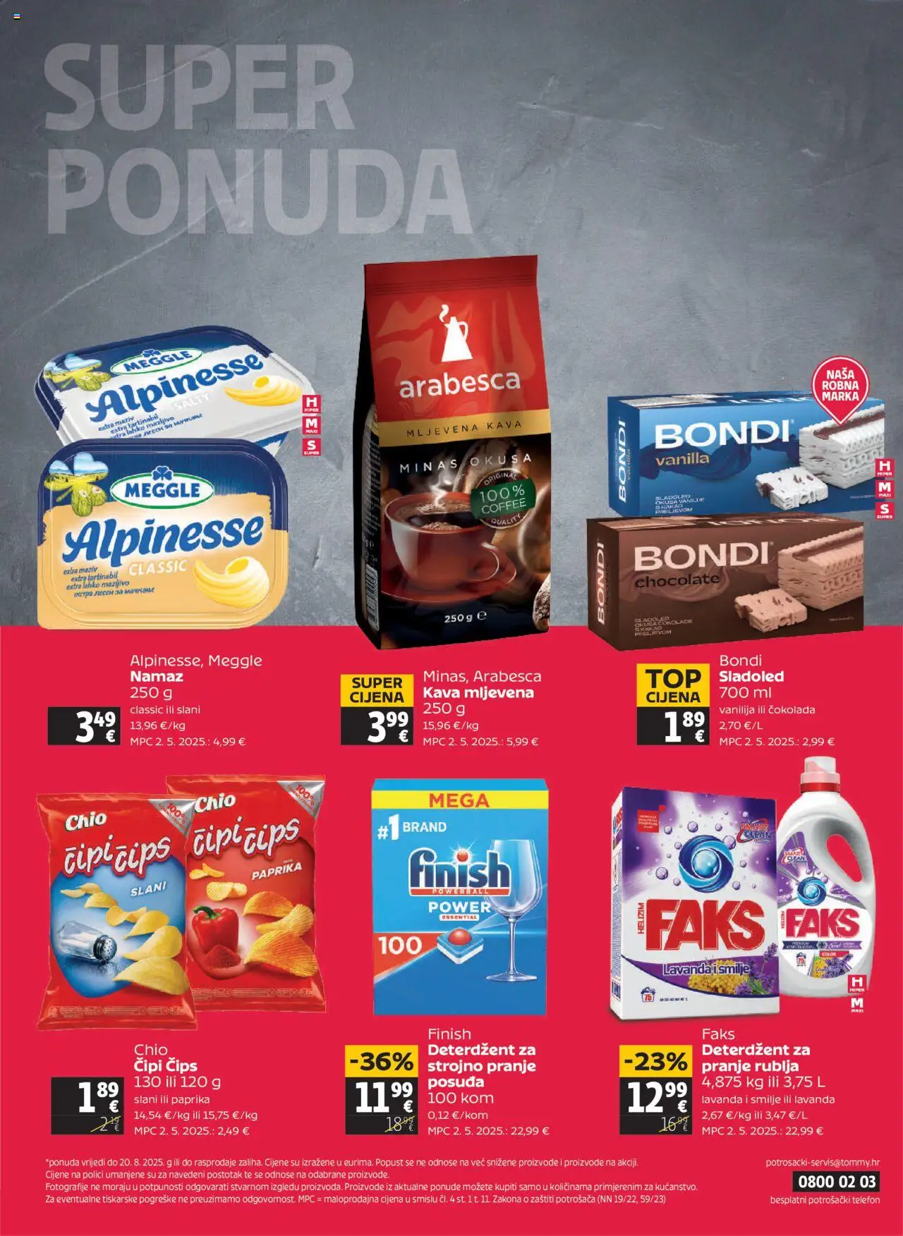 Tommy katalog | vrijedi od 14.08.2025 | Stranica: 32 | Proizvodi: Faks, Mljevena kava, Sladoled, Finish