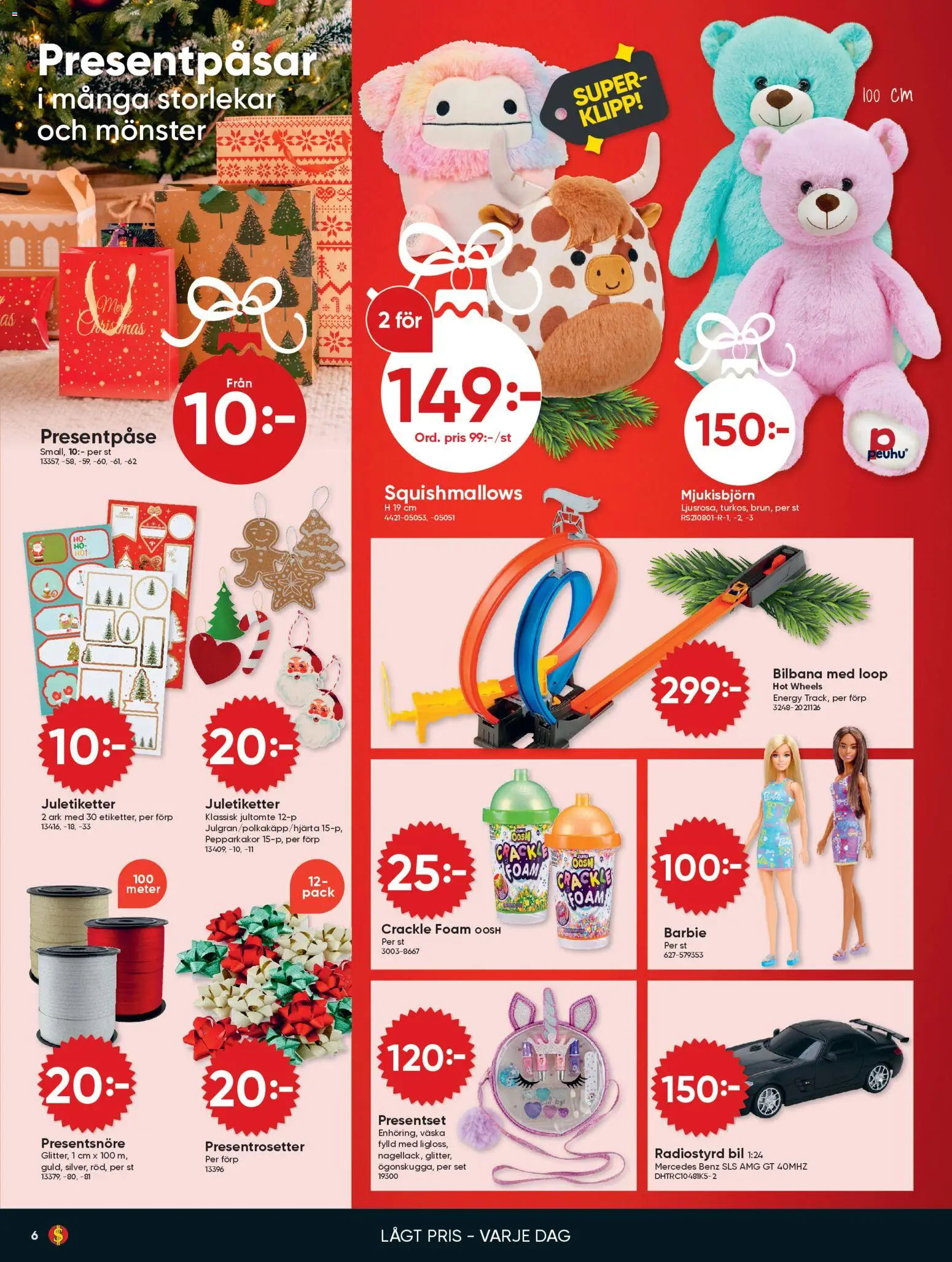 Dollar Store reklamblad aktuell från 15.12.2025 | Sida: 6 | Produkter: Set, Väska