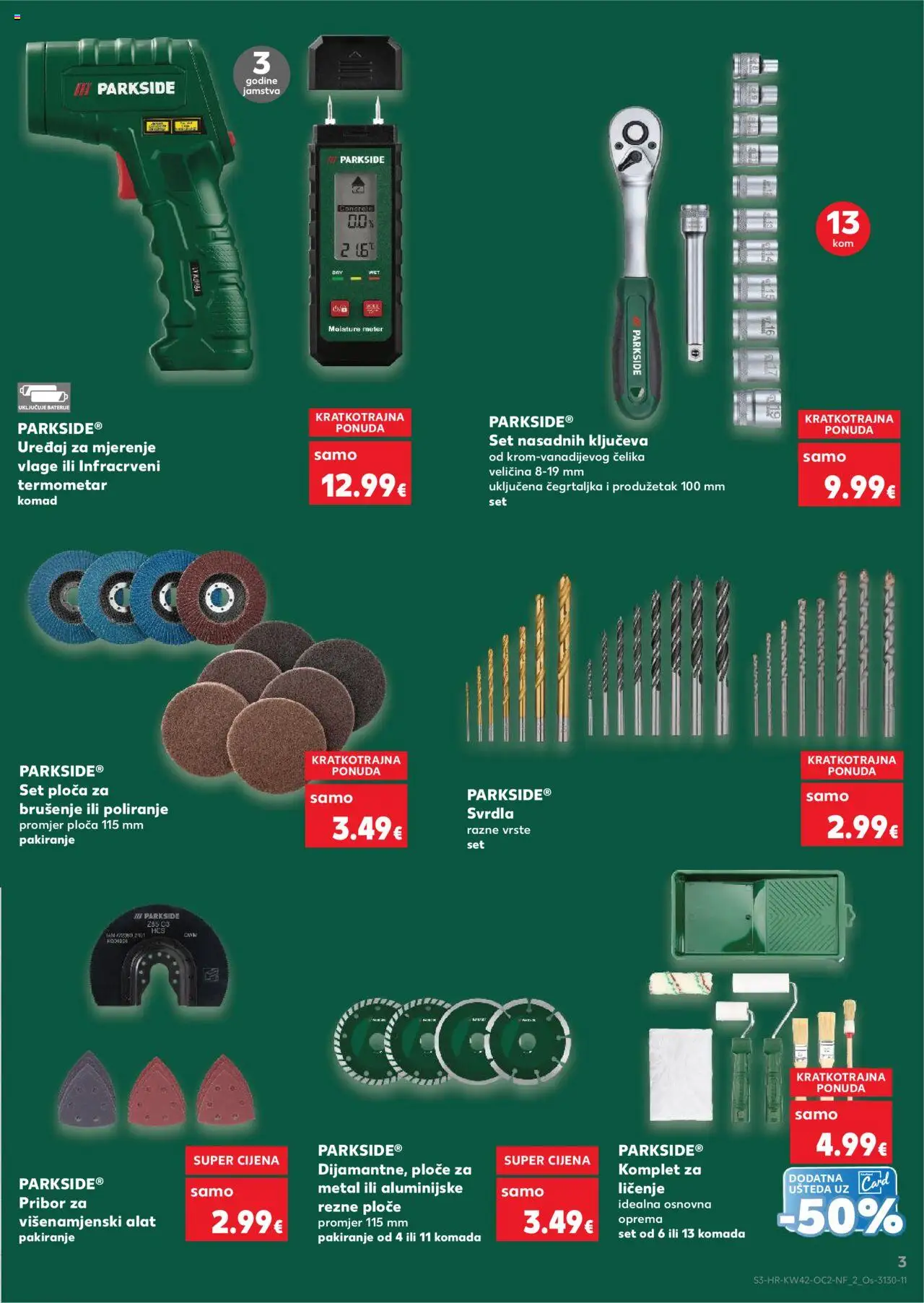 Kaufland katalog | vrijedi od 15.10.2025 | Stranica: 3 | Proizvodi: Termometar, Alat, Baterije, Parkside