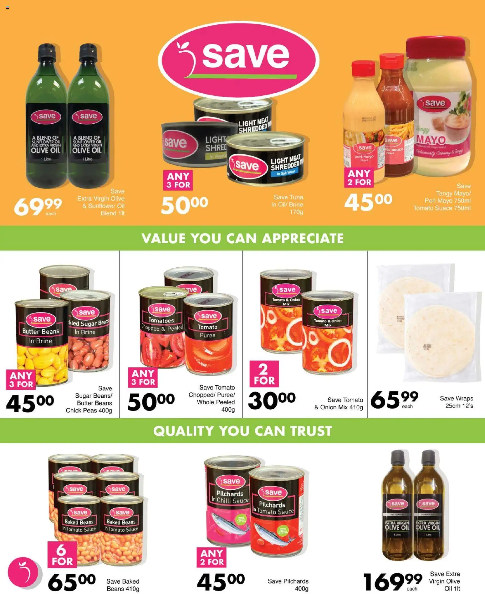 New Save catalogue – valid from 15.01.2026 | Page: 18 | Products: Tuna, Tomato sauce, Water, Sauce