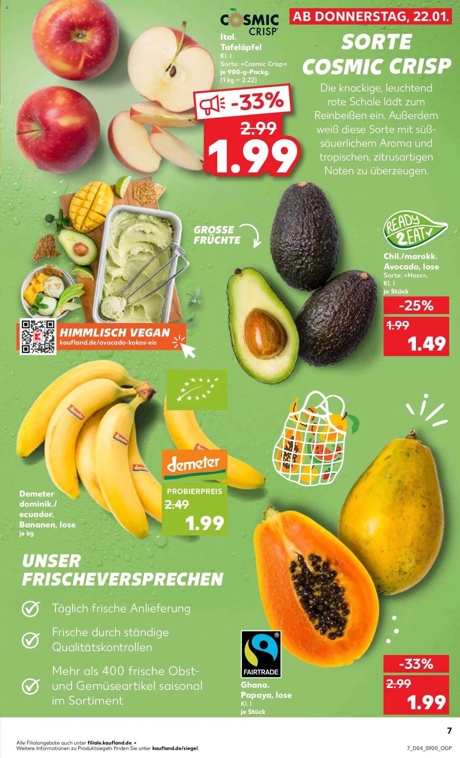 Kaufland prospekt Berlin	 – gültig ab 25.01.2026 | Seite: 7 | Produkte: Apple, Avocado, Obst
