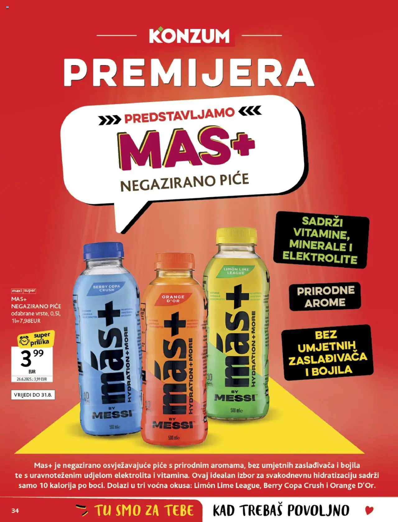 Konzum HR akciós ujság - amely érvényes a következő dátumtól: 06.08.2025 | Oldal: 34 | Termékek: Lime