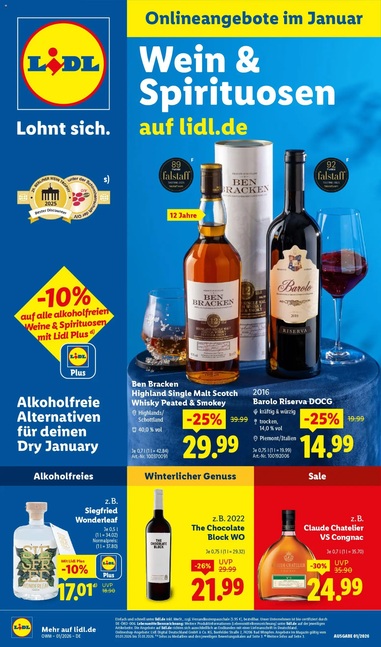 Lidl - Prospekt – gültig ab 01.01.2026 | Seite: 1