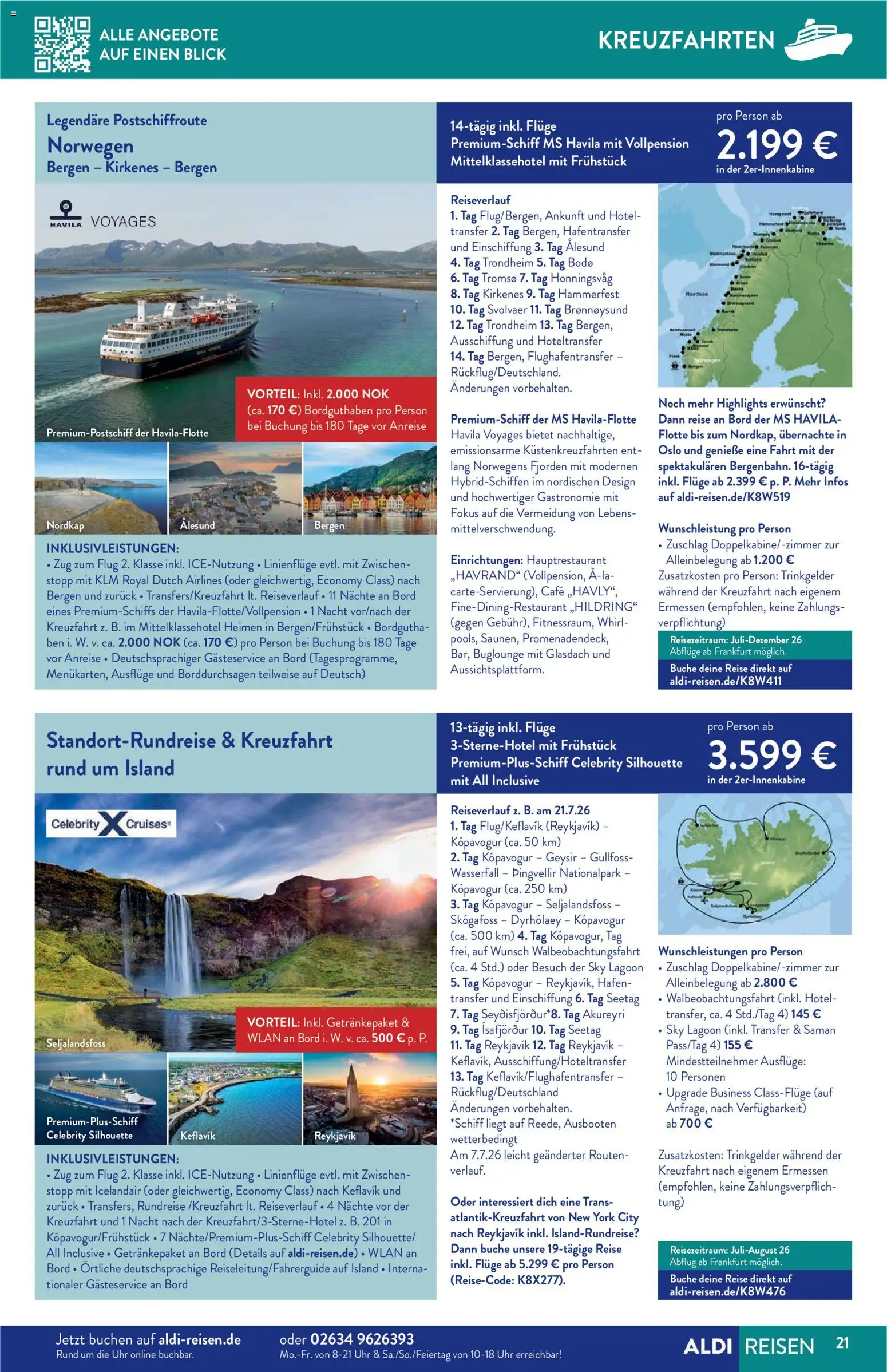 Aldi Reisen  Reisemagazin – gültig ab 01.03.2026 | Seite: 21 | Produkte: Uhr